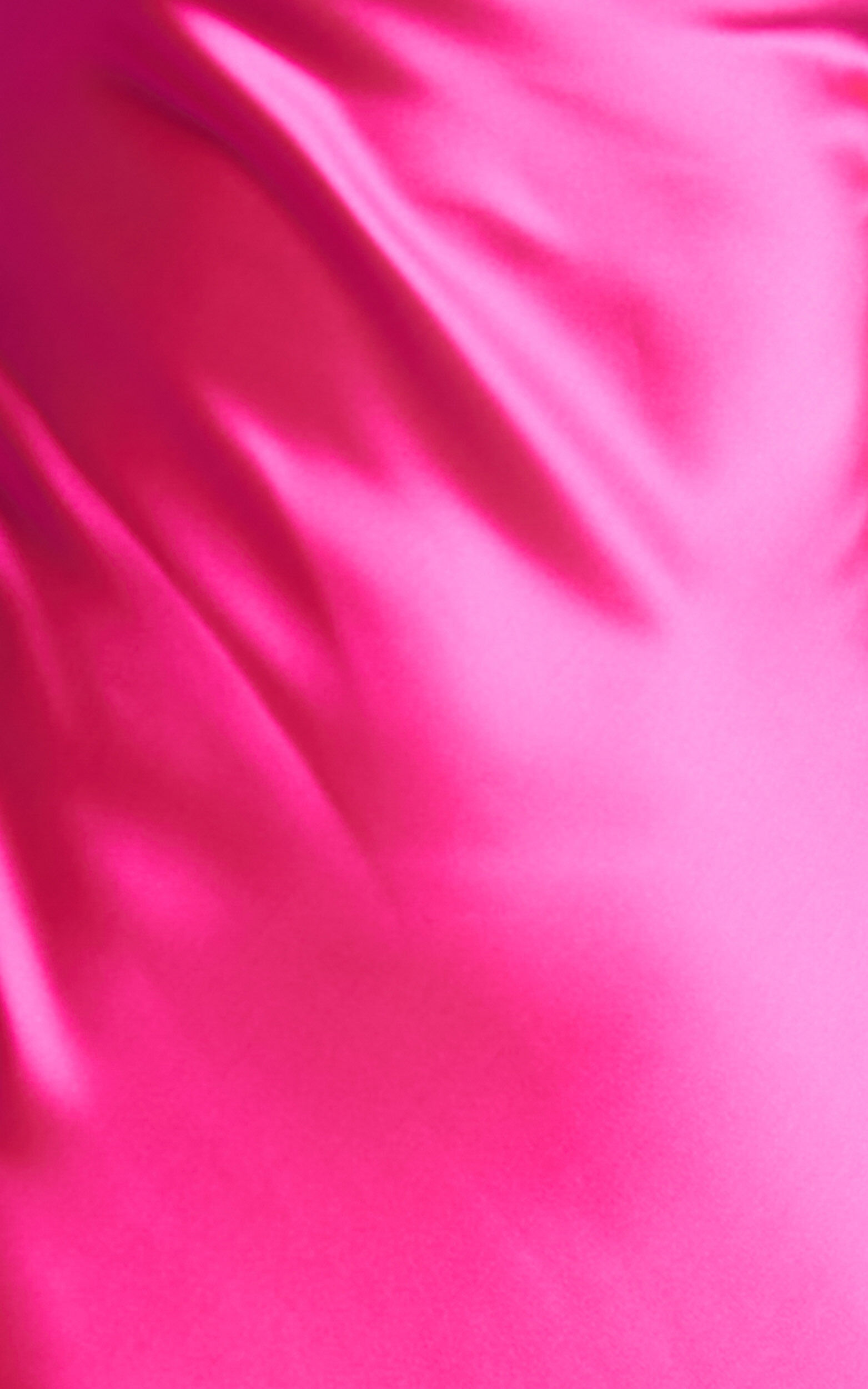 Tracey Maxi Dress - Strapless Back Drape Satin Dress in Pink