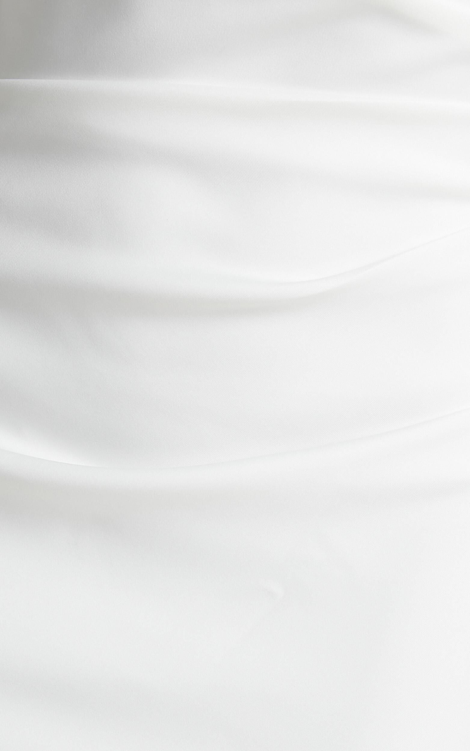 Big Love Mini Dress - Square Neck Bodycon Dress in White