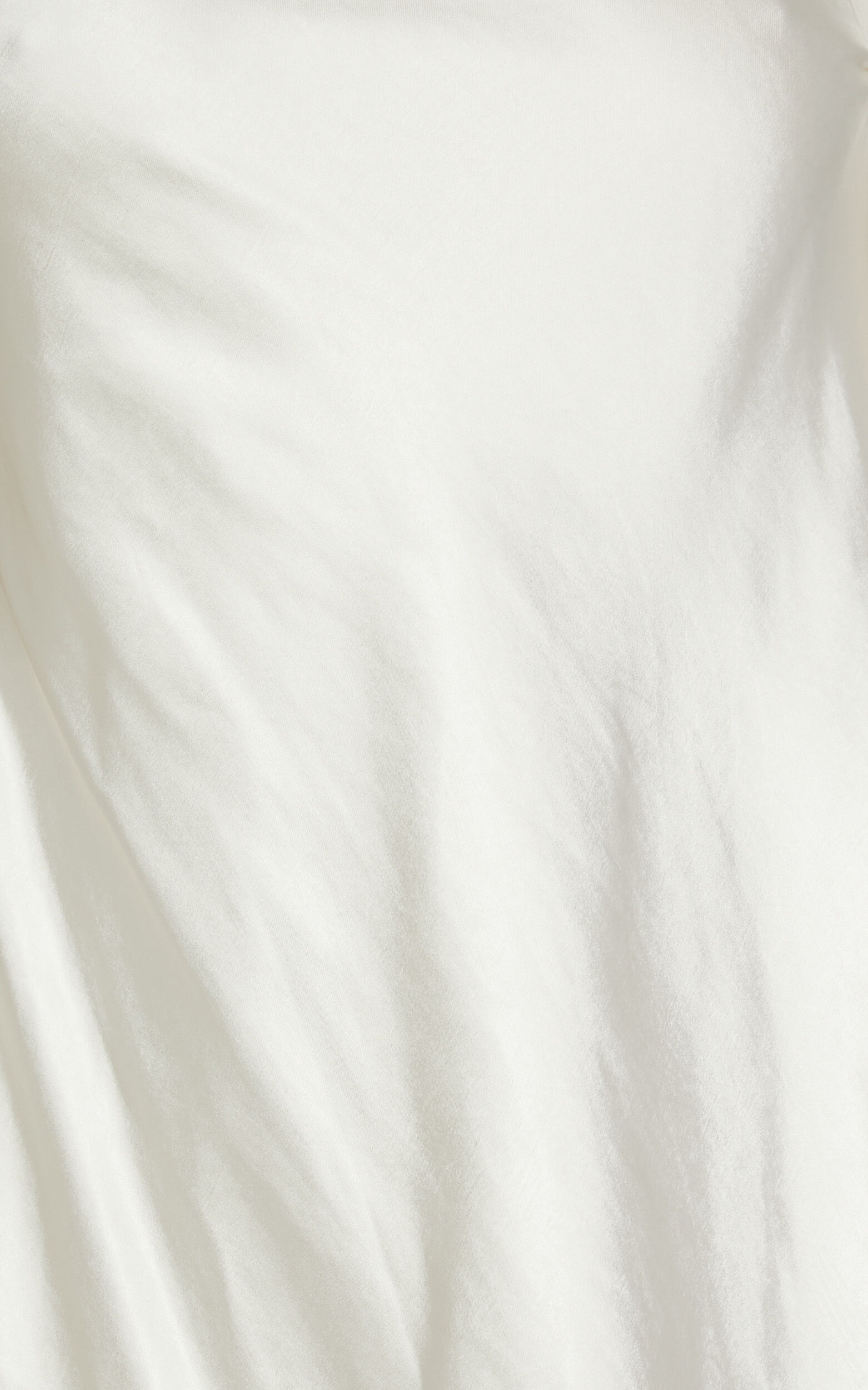 Karla Mini Dress - One Shoulder Long Sleeve Dress in Pearl