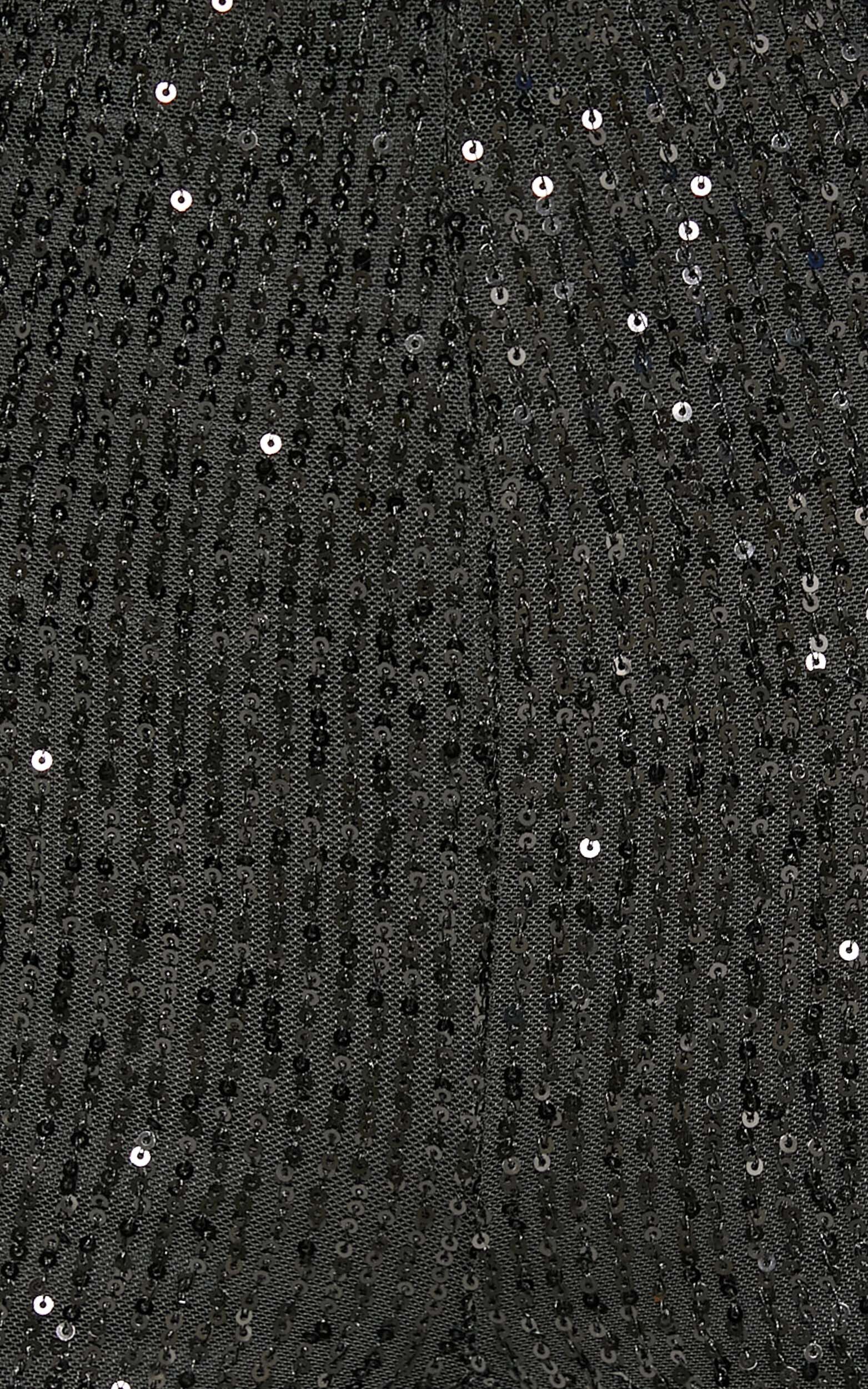 Deliza Pants - Mid Waisted Sequin Flare Pants in Black