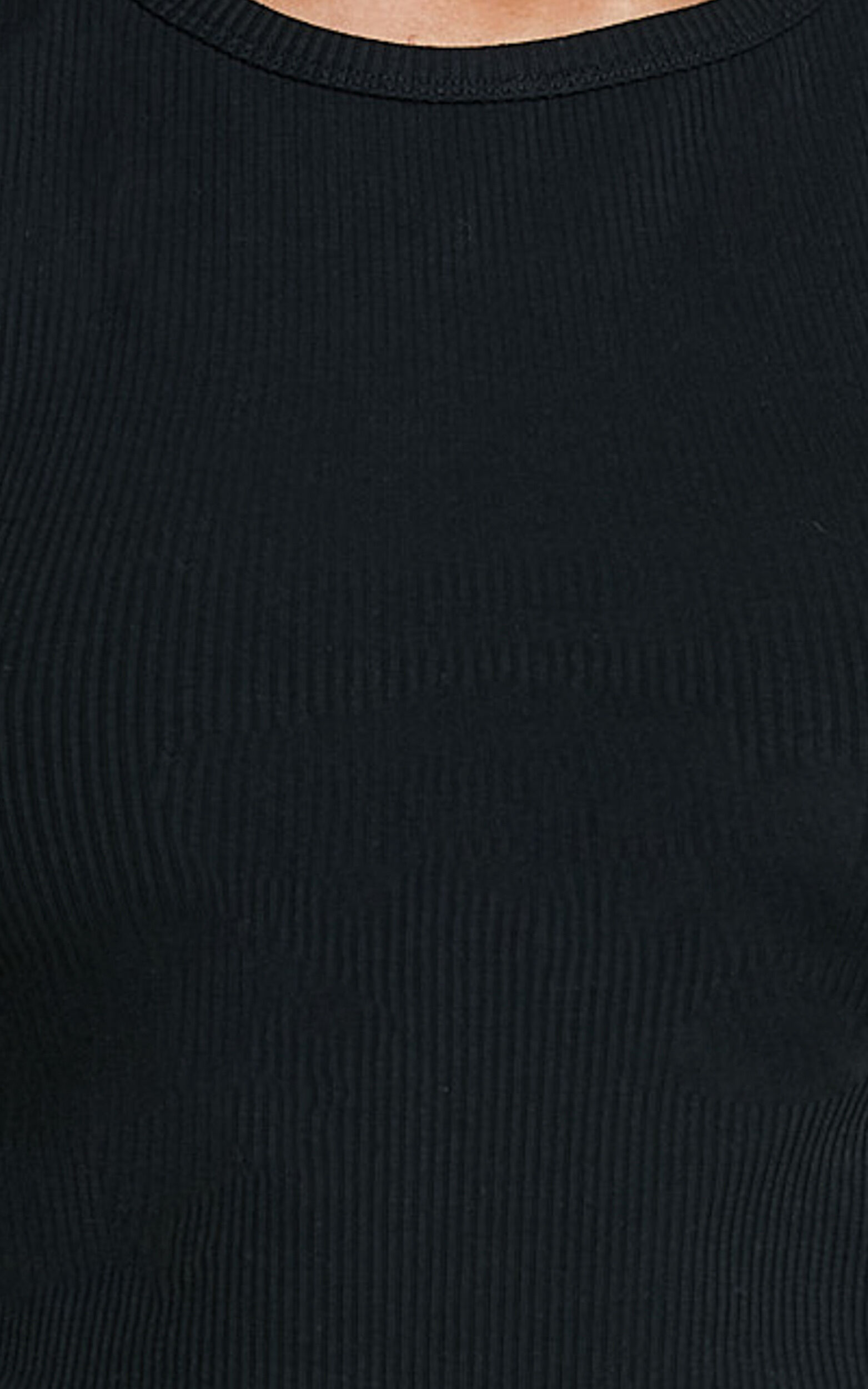 Can't You Tell Top - Ribbed Tank Top in Black