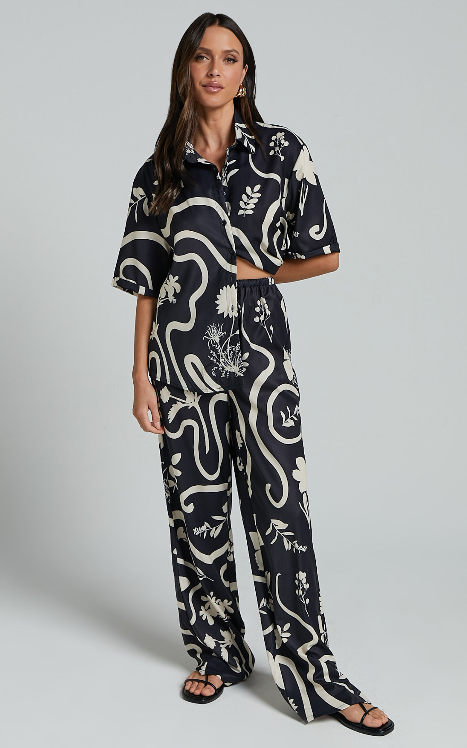 Runaway The Label - Leo Pant in Black/Sand