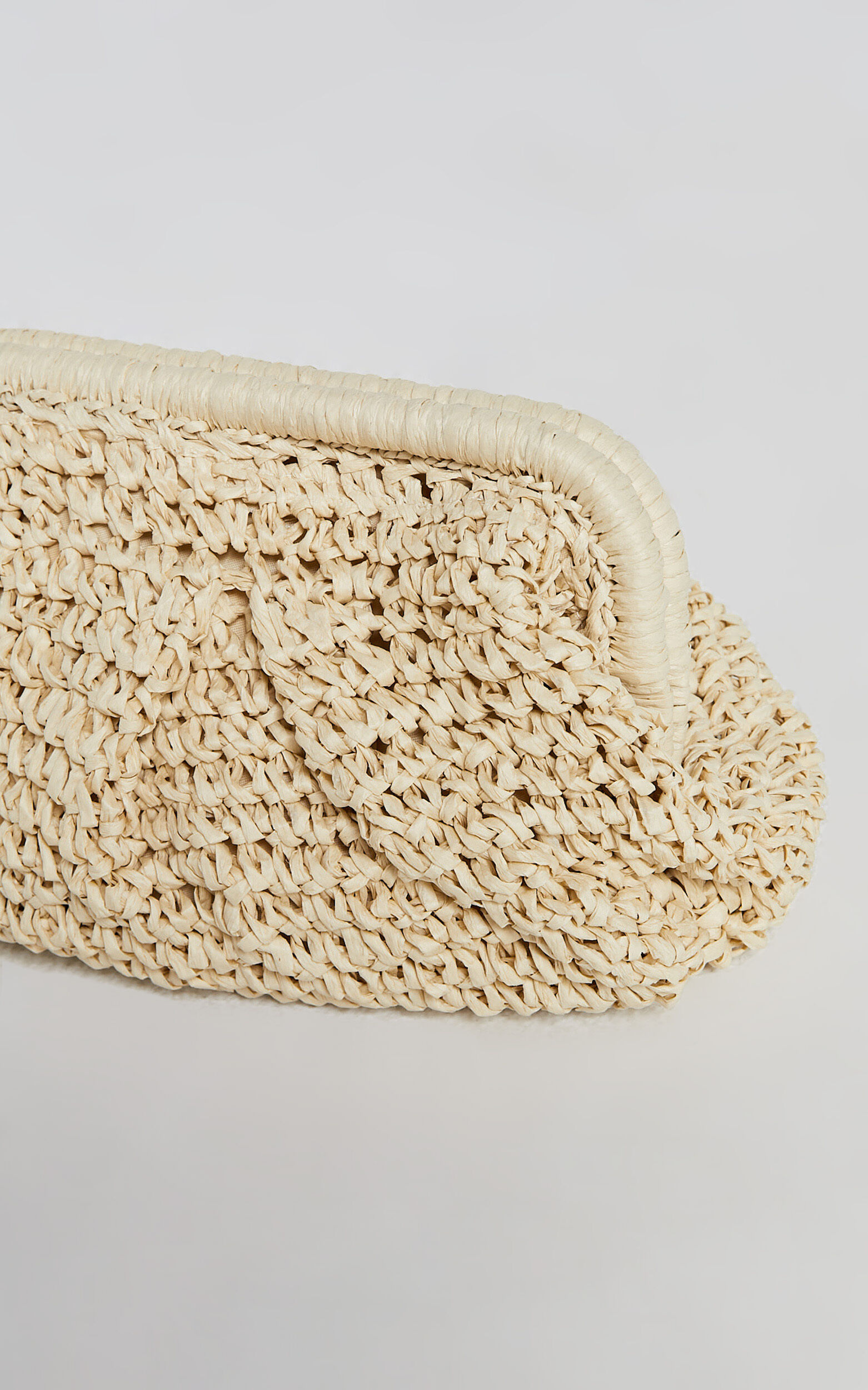 Amalfi Natural Weave Clutch in Natural