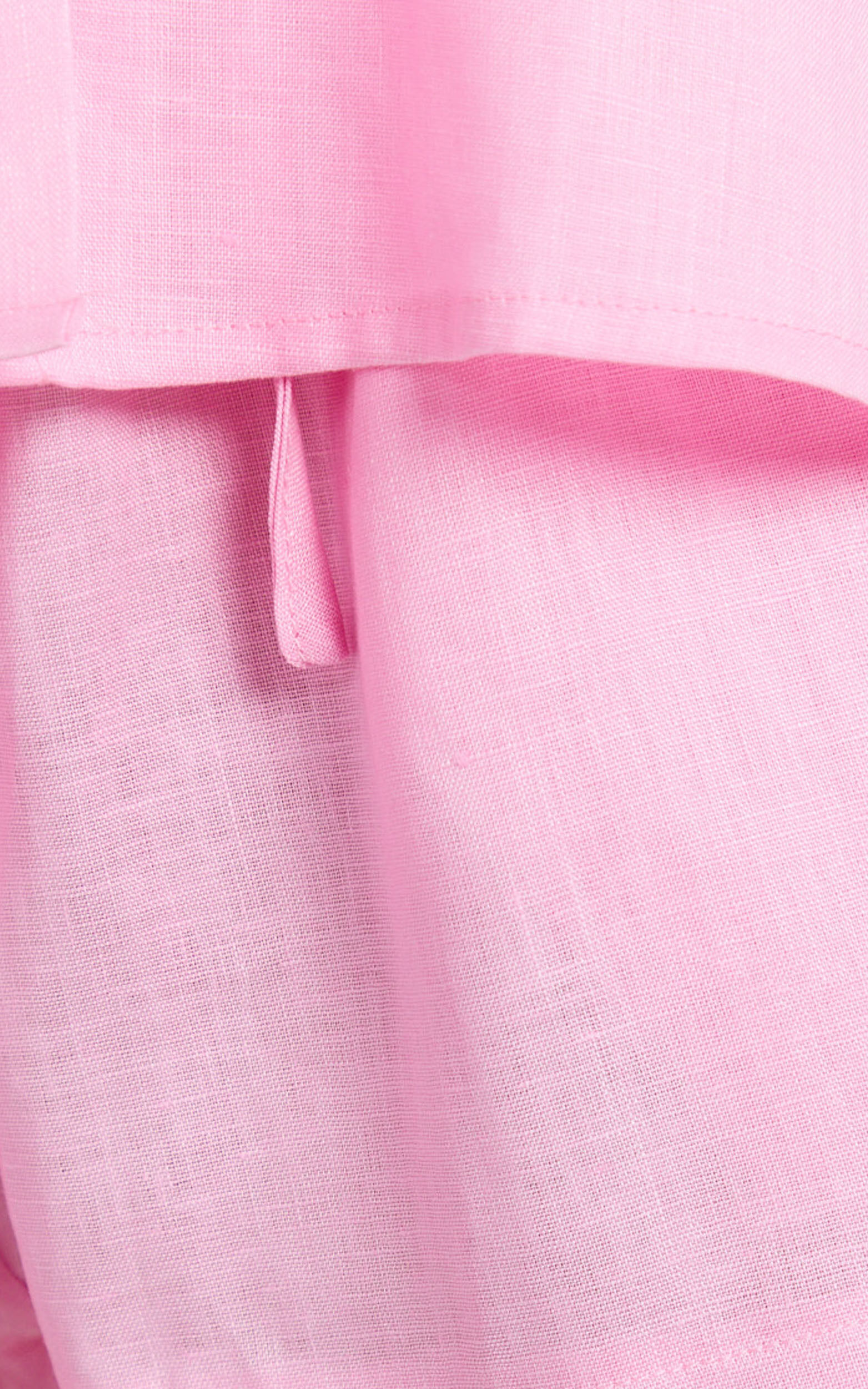 Ramona Linen Shorts - Drawstring Linen Shorts in Pink