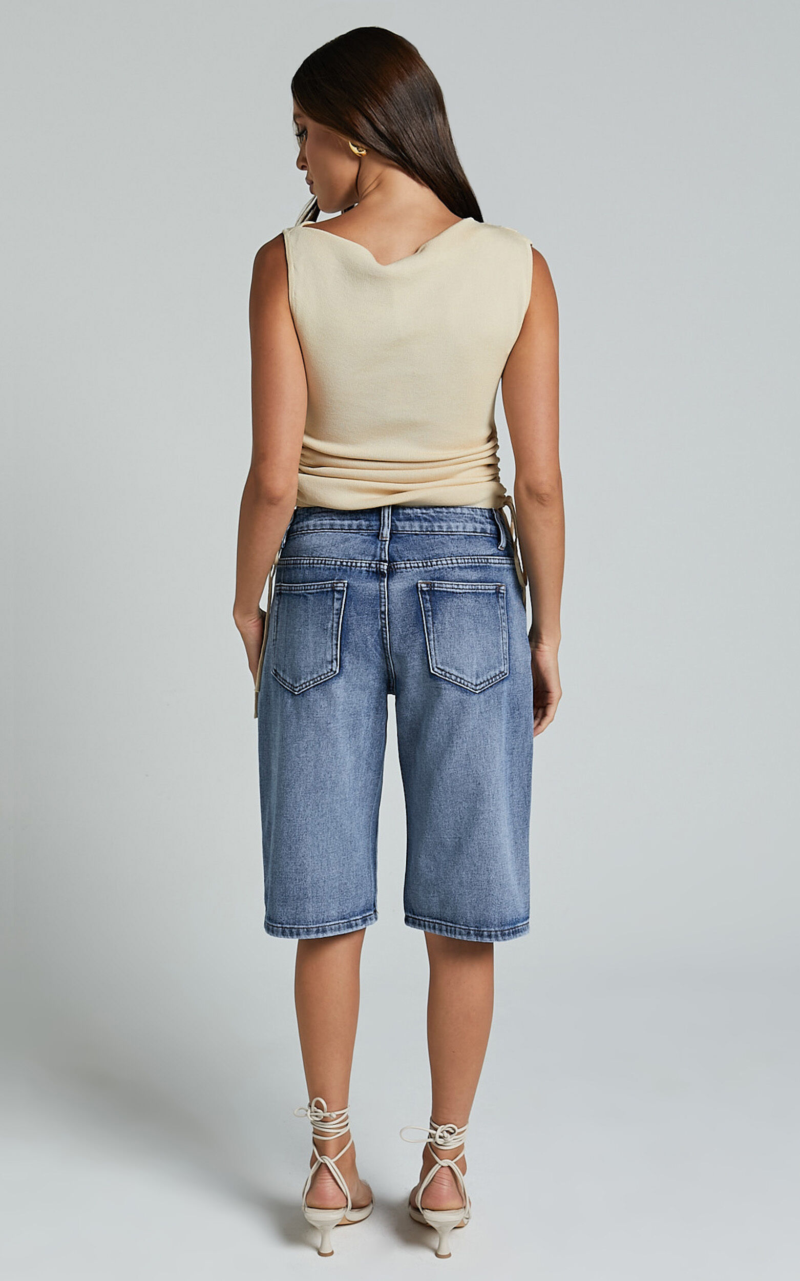 Lioness - Kurt Culottes Shorts in BLUE ACID