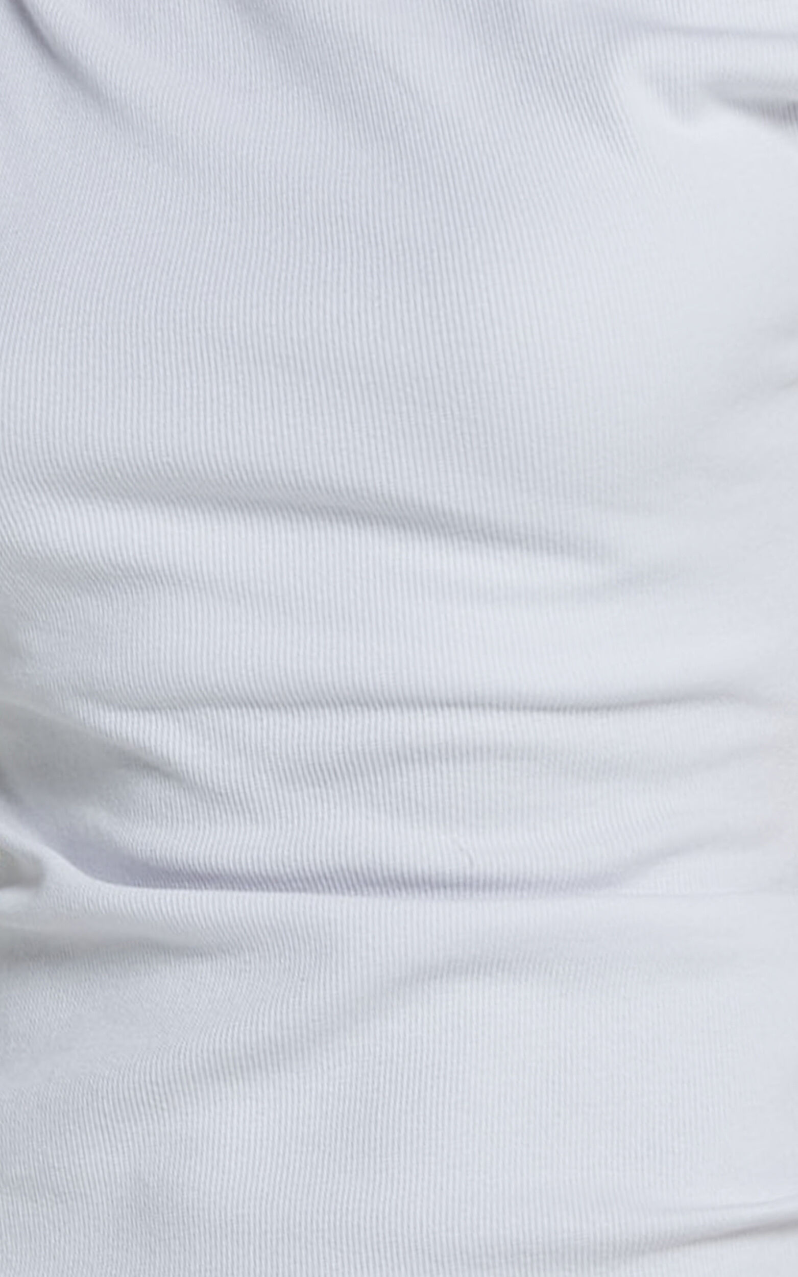 Clementine Mini Dress - Ribbed Off Shoulder Bodycon Dress in White