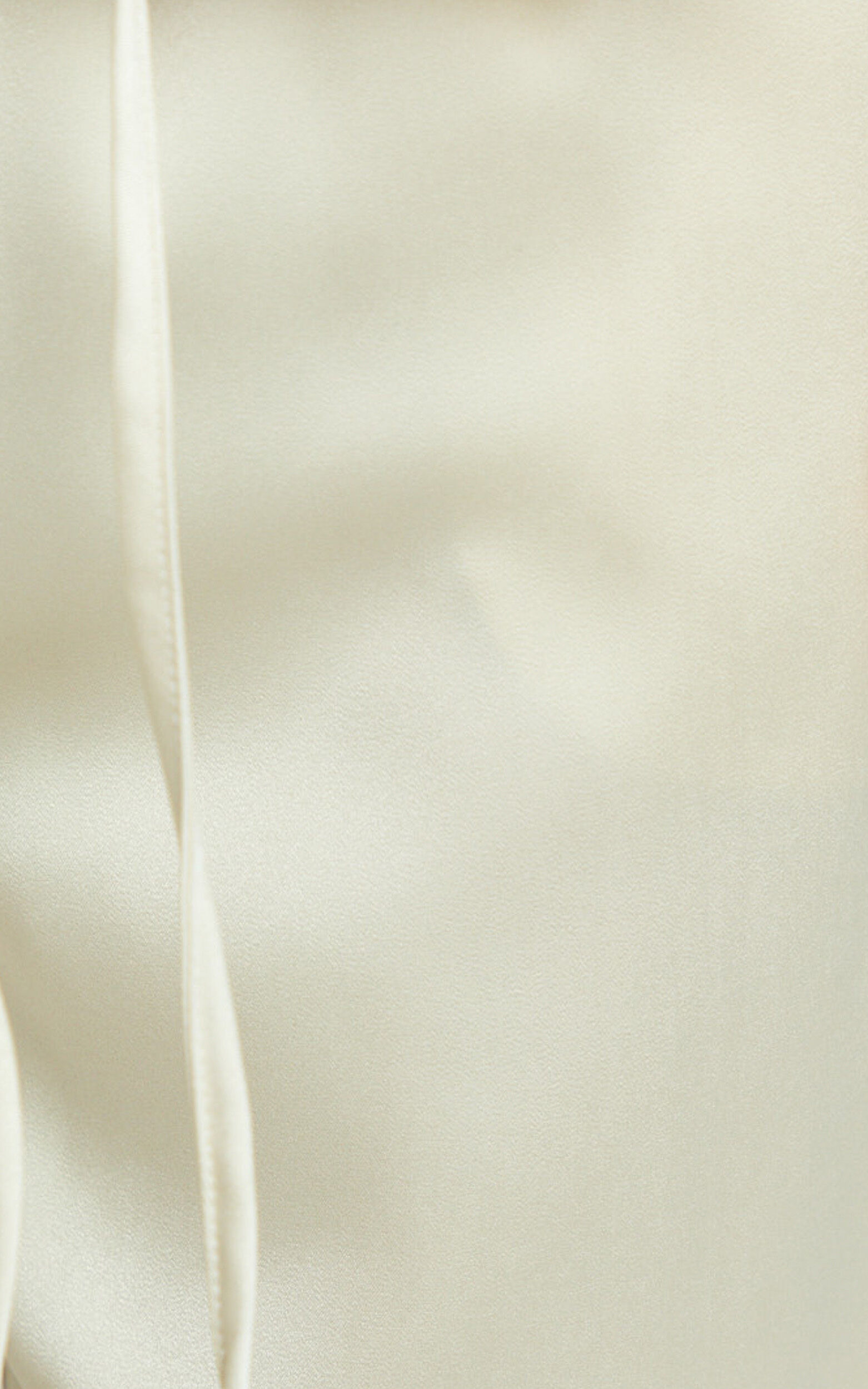 Jinky Pants - Satin Drawstring Pants in Off White