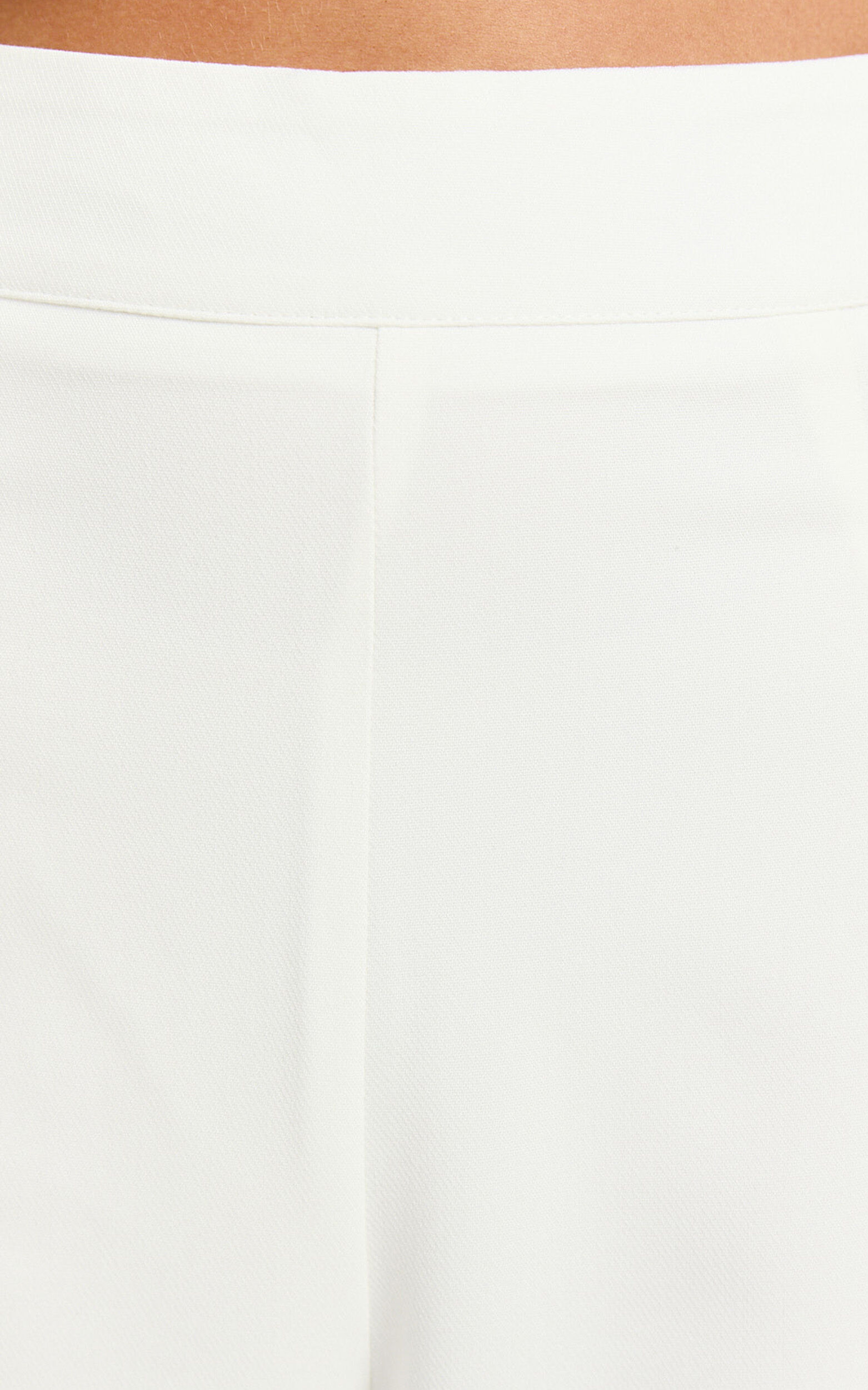 Aileen Pant - High Waisted Tailored Wide Leg Pant in White