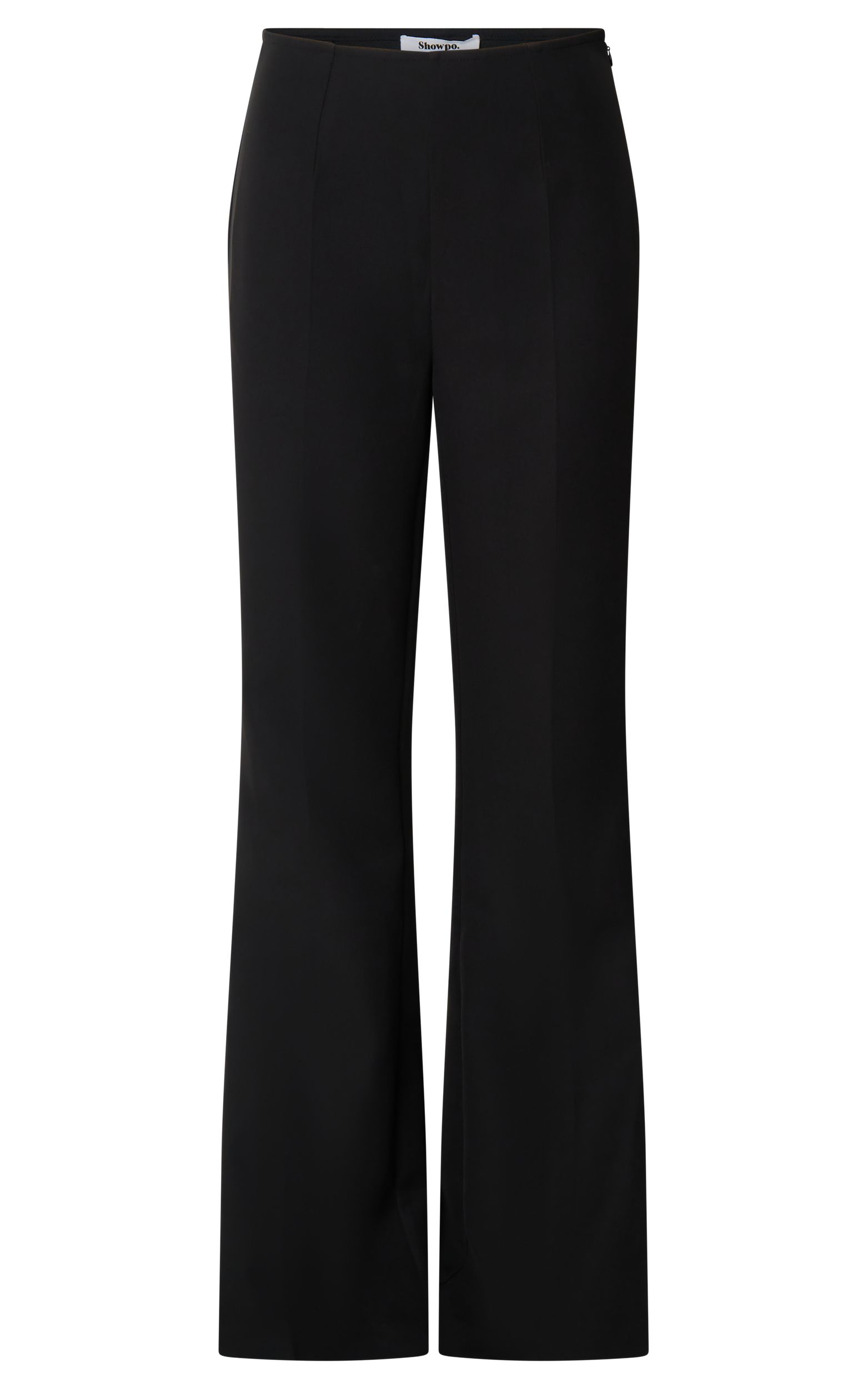 Nola Pants - Mid Waisted Pleated Flare Pants in Black