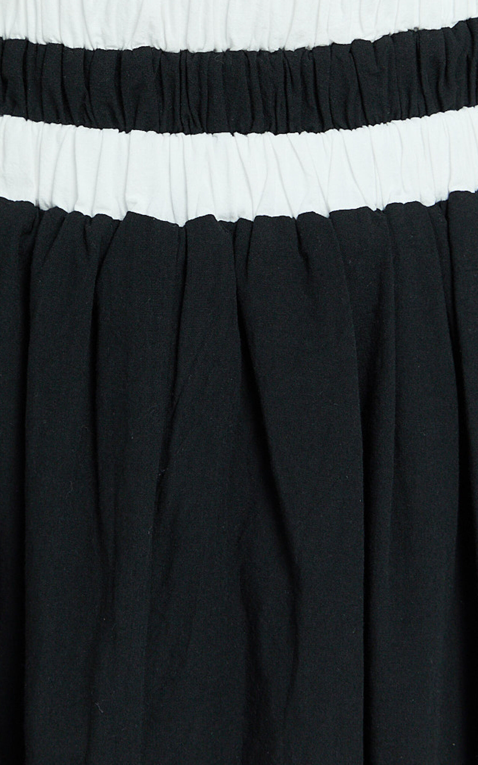 Sapphire Two Piece Set - Contrast Band Crop Top and A Line Maxi Skirt in Reverse