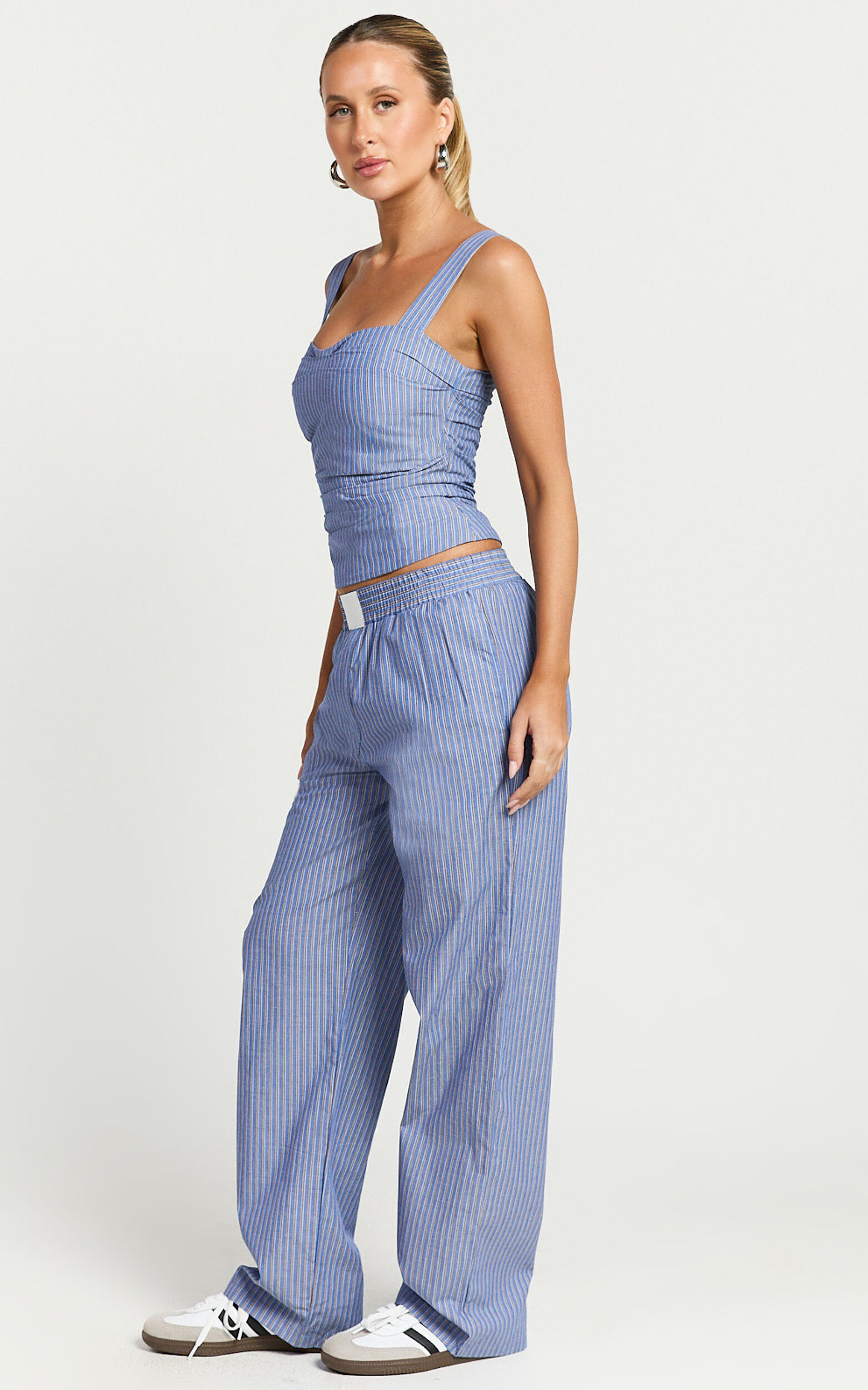 Lioness - Cobain Corset in Navy Stripe