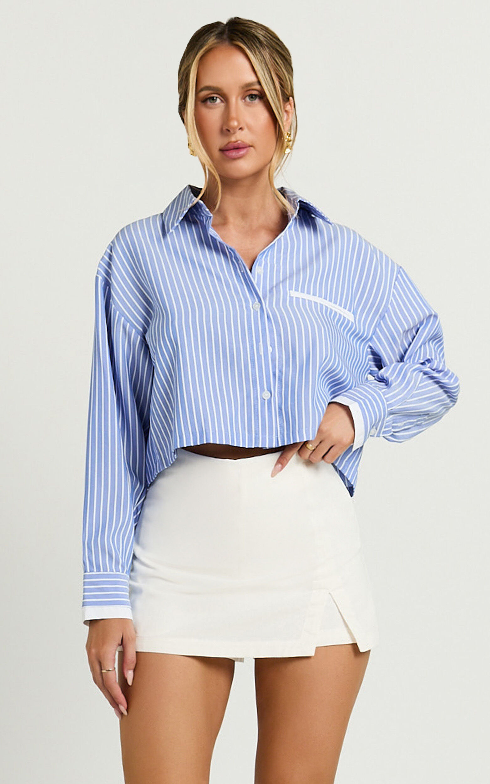 Widness Skort - A Line Skort in White