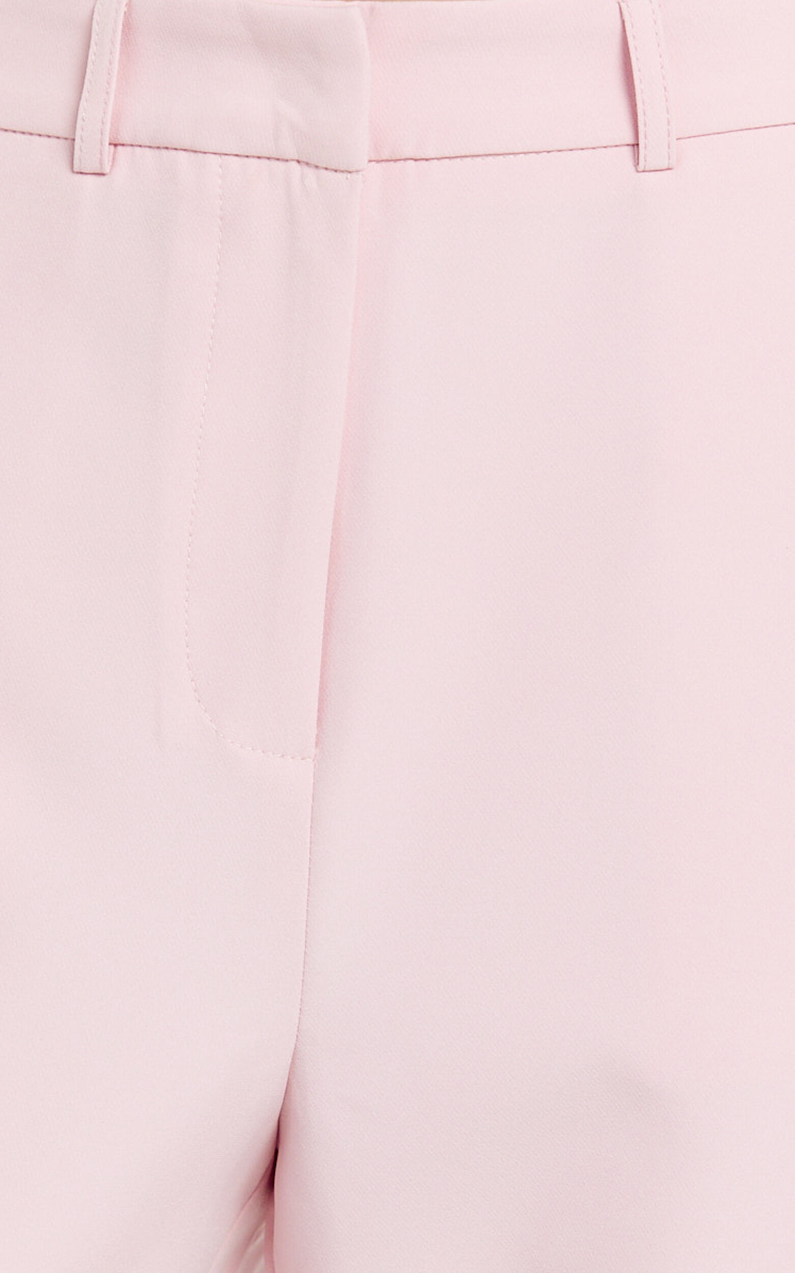 Hermie Pants - High Waisted Cropped Tailored Pants in Pale Pink