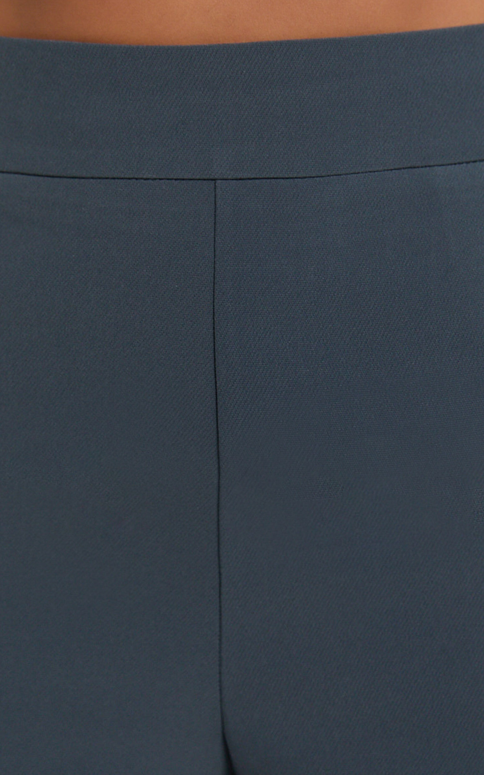 Jenni Shorts - High Waisted Micro Mini Tailored Shorts in Slate Grey