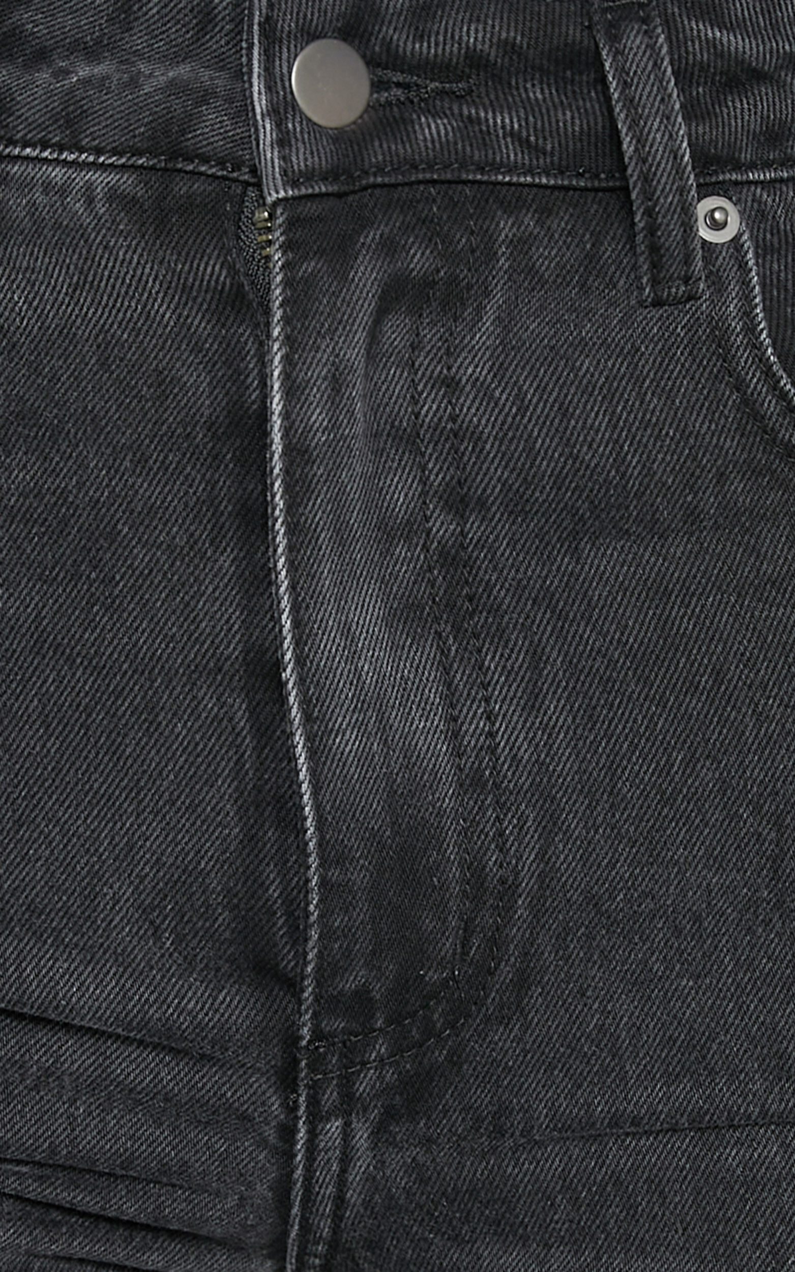 Dexter Jeans - High Waisted Straight Leg Denim Jeans in Washed Black