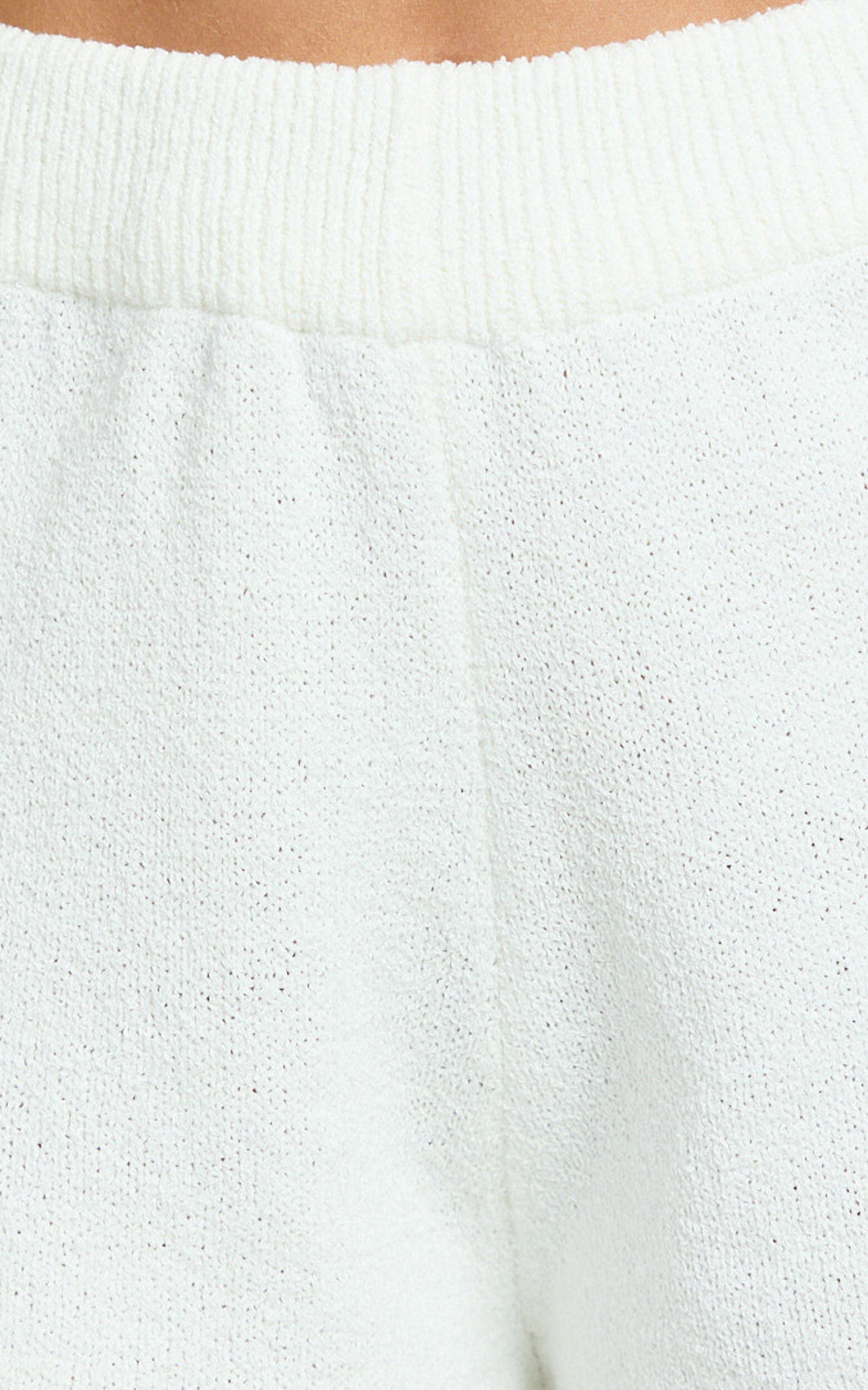 Adeline Short - Knit Short in White