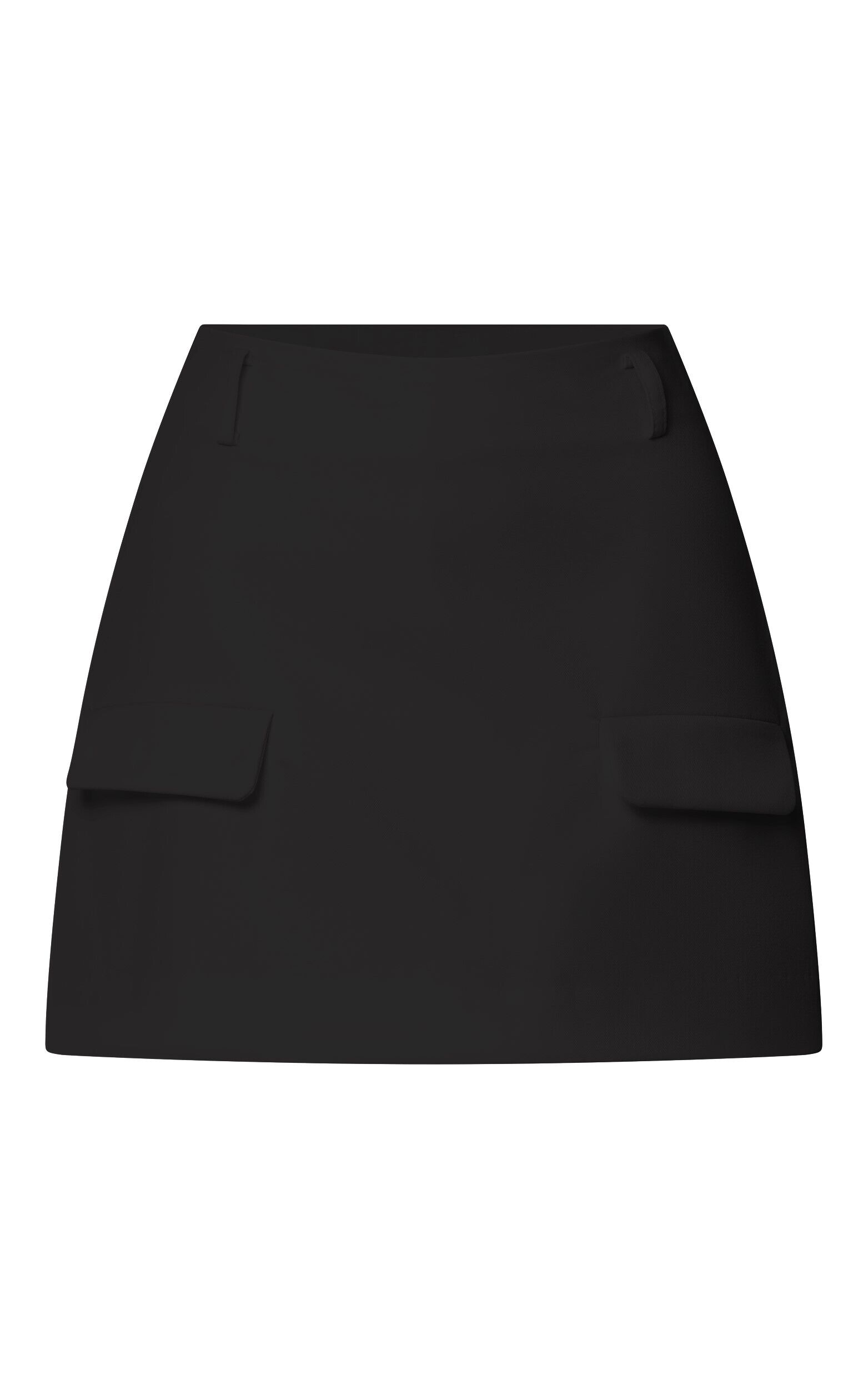 Haidy Skort - Mid Waisted Tailored Mini Skort in Black