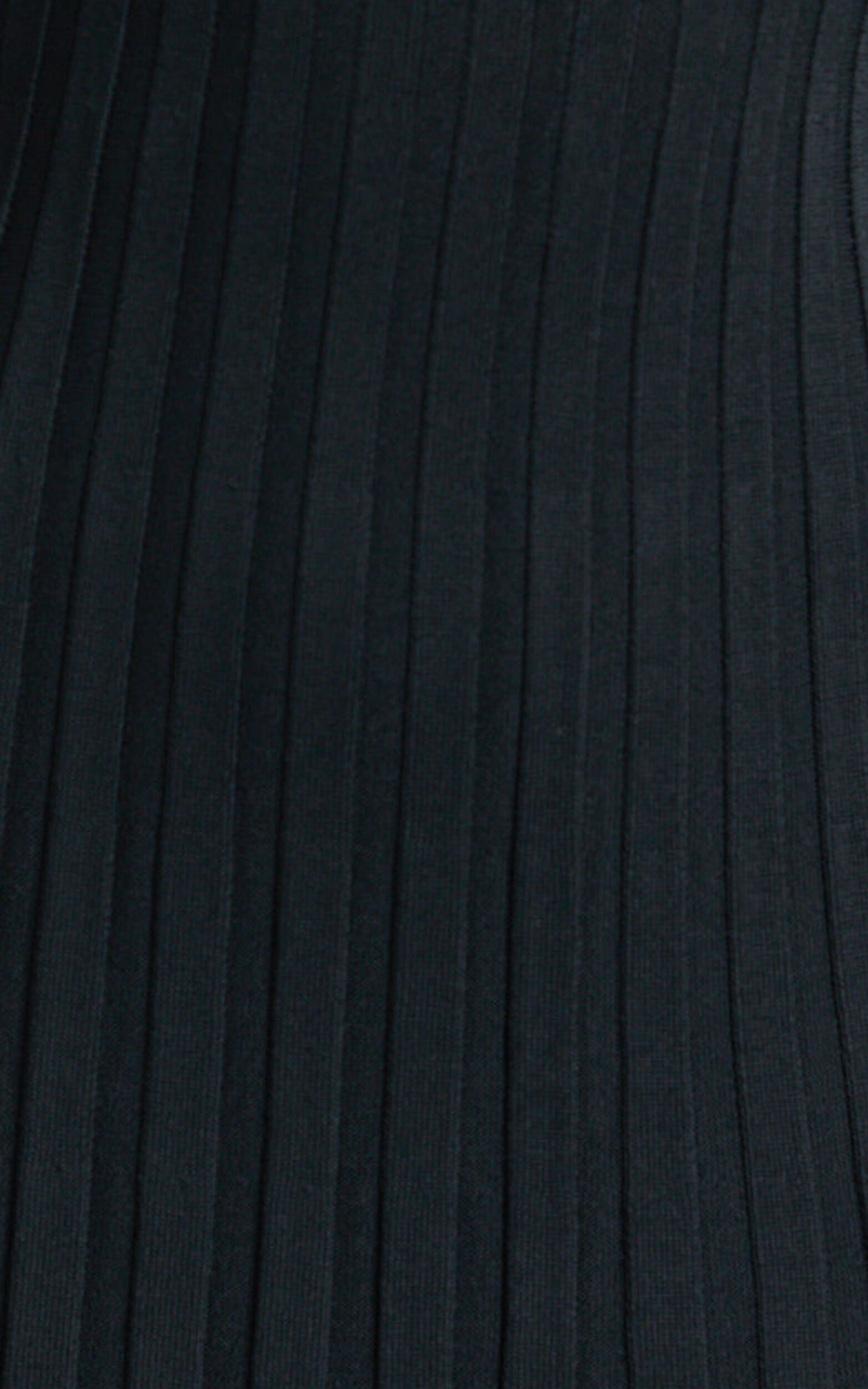 Blaire Midi Dress - Long Sleeve Tie Back Flare Dress in Black