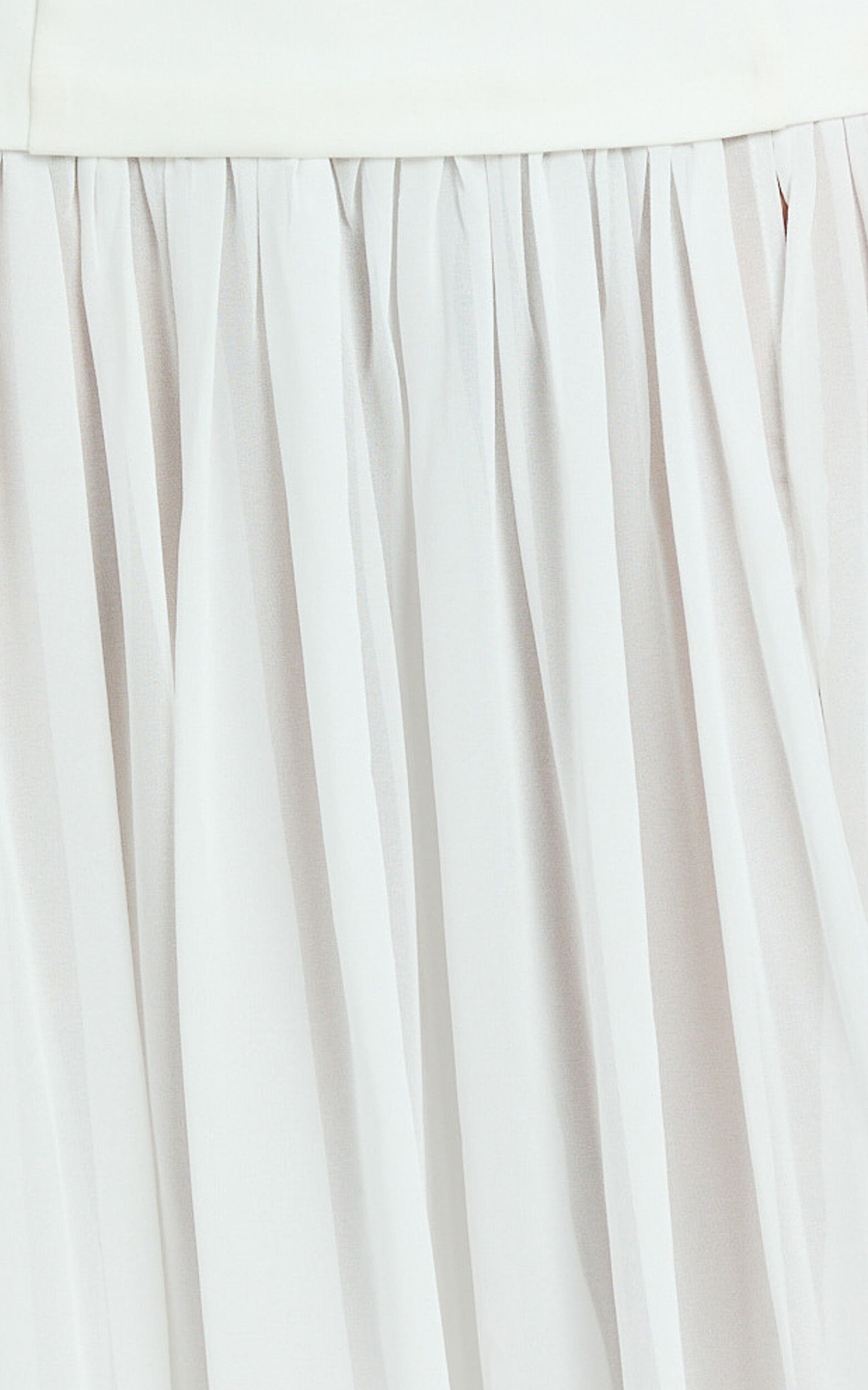 Jocelyn Maxi Dress - Strapless Ruched Fit And Flare Dress in Ivory