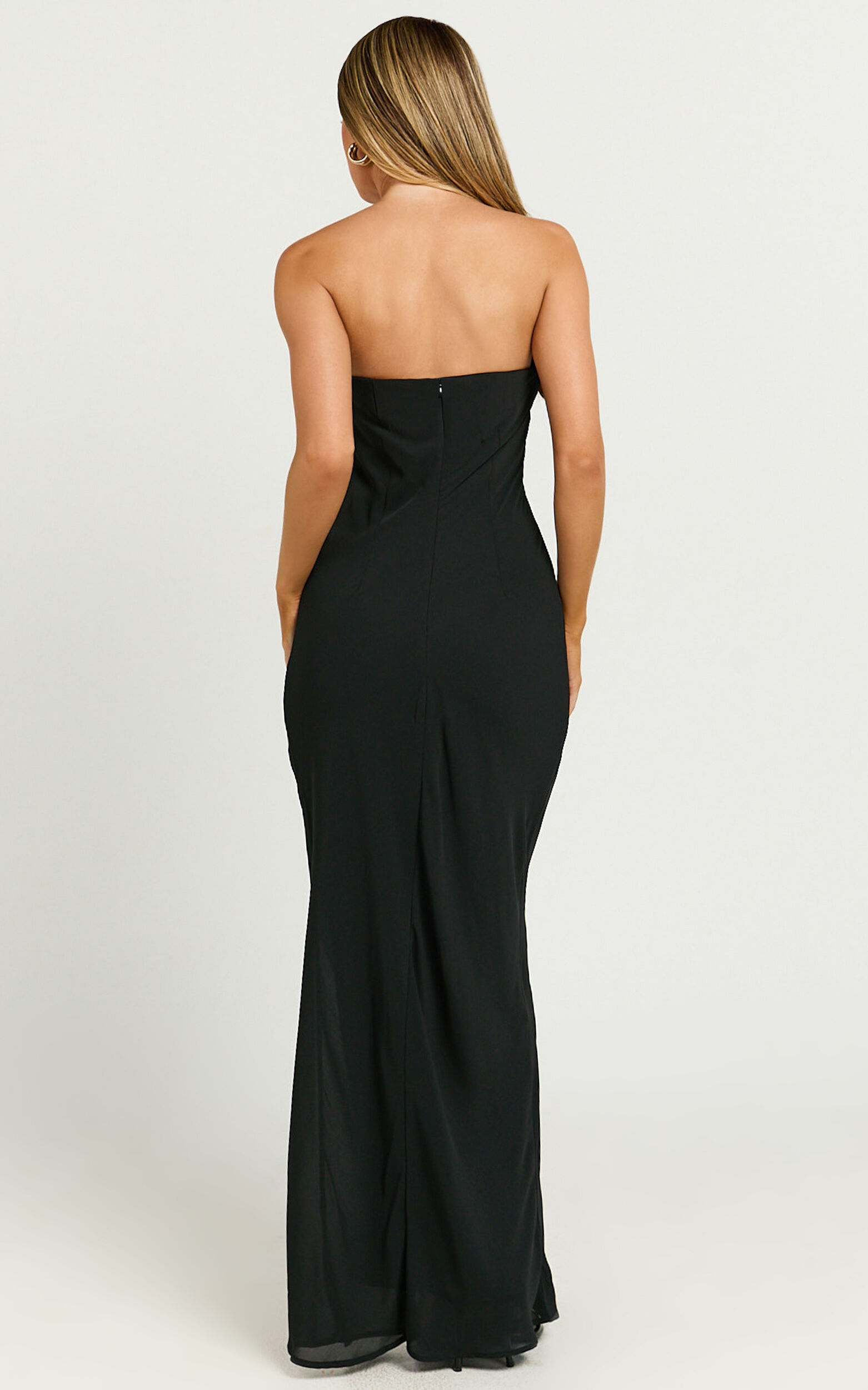 Runaway The Label - Maria Strapless Maxi Dress in Black