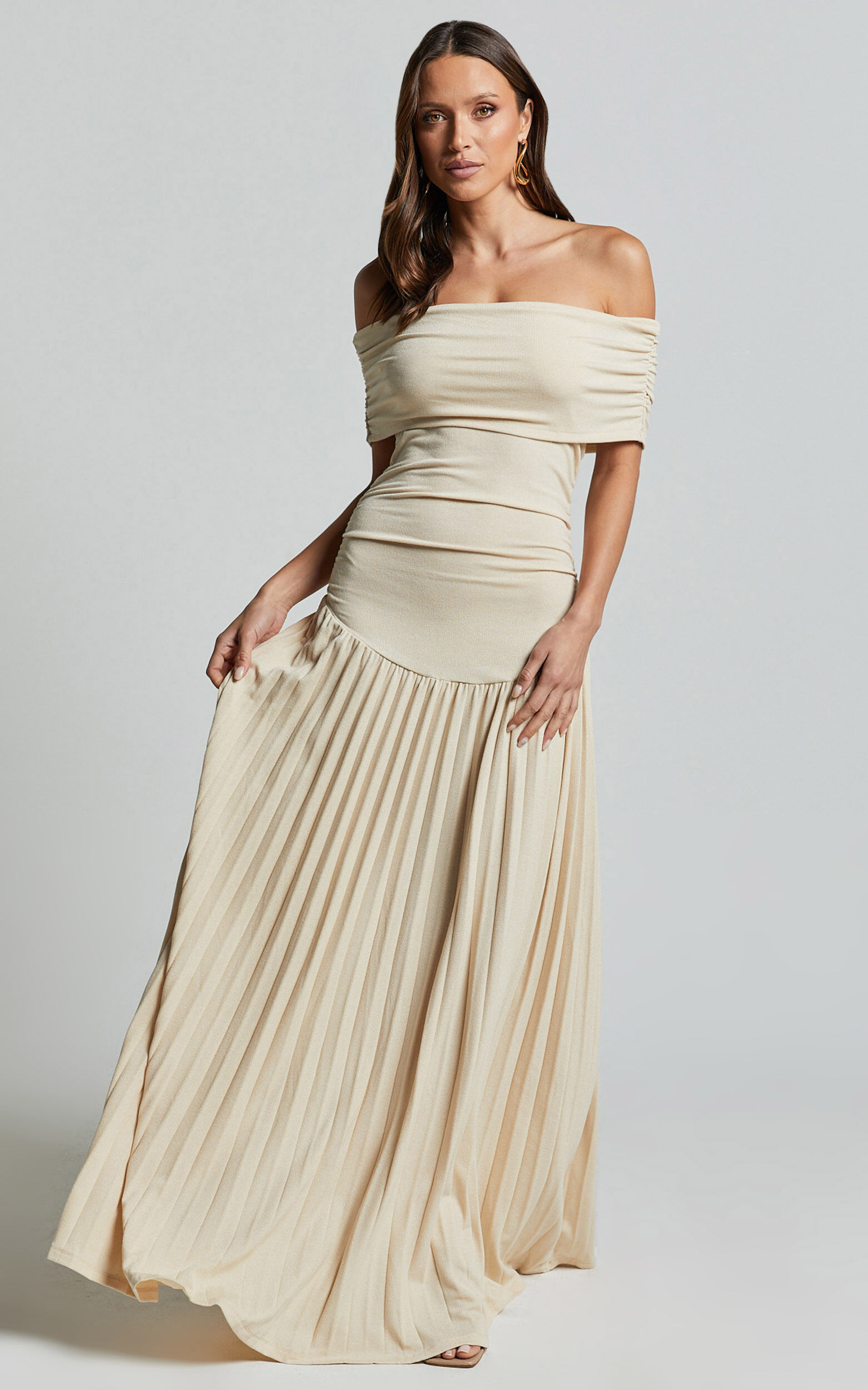 Lioness - Field Of Dreams Maxi Dress in Oatmeal