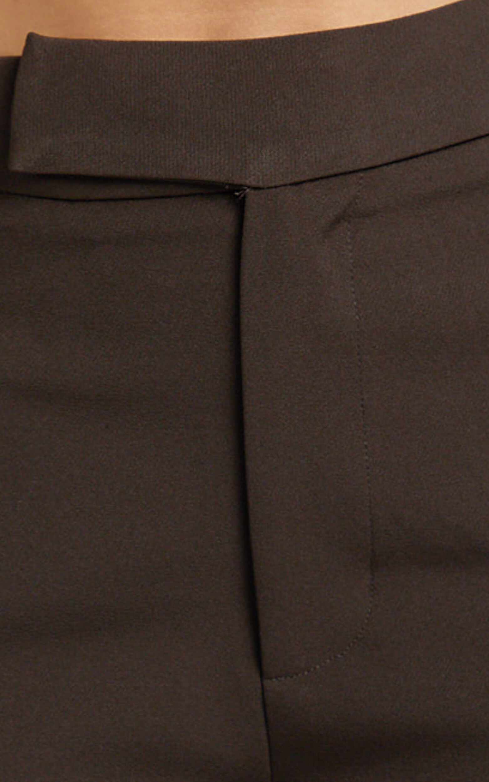 Selena Pants - High Waisted Wide Leg Tailored Pants in Dark Chocolate
