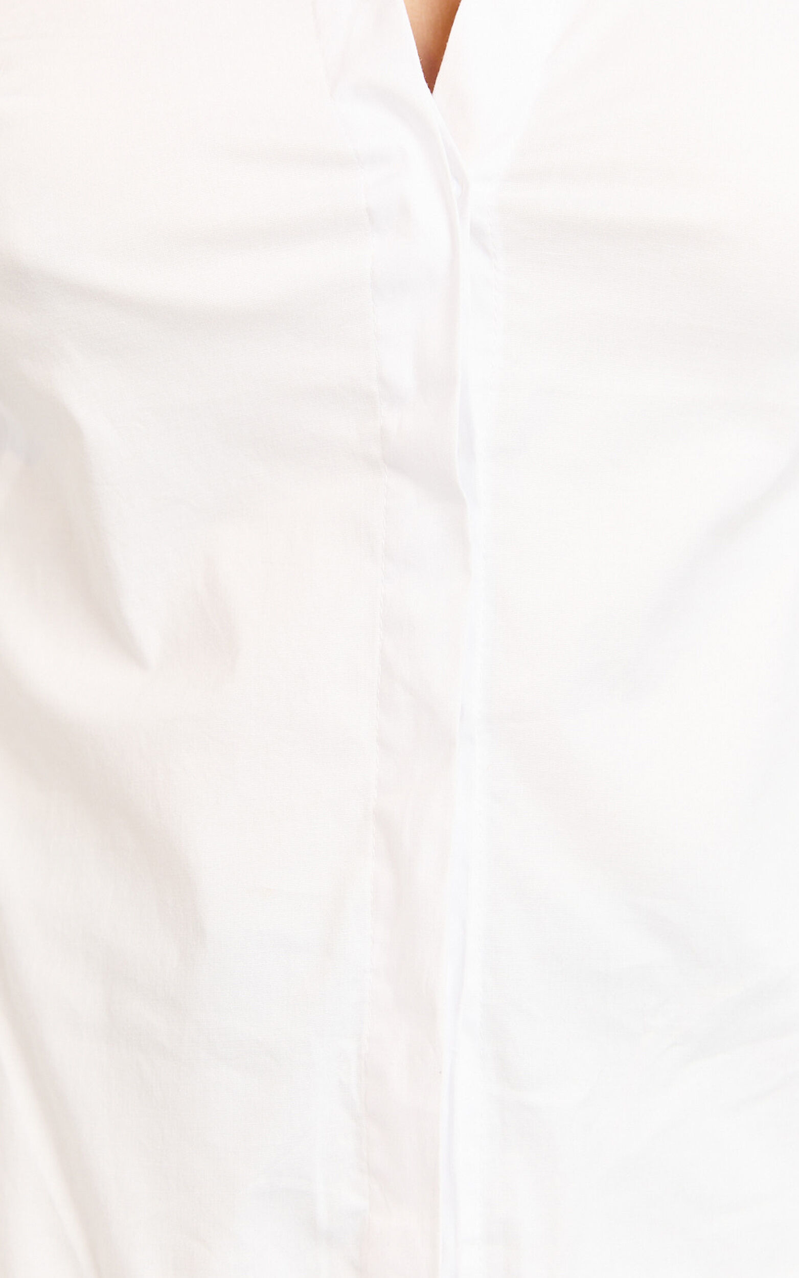 Briannon Shirt - Long Sleeve Fitted Collared Button Up Shirt in White