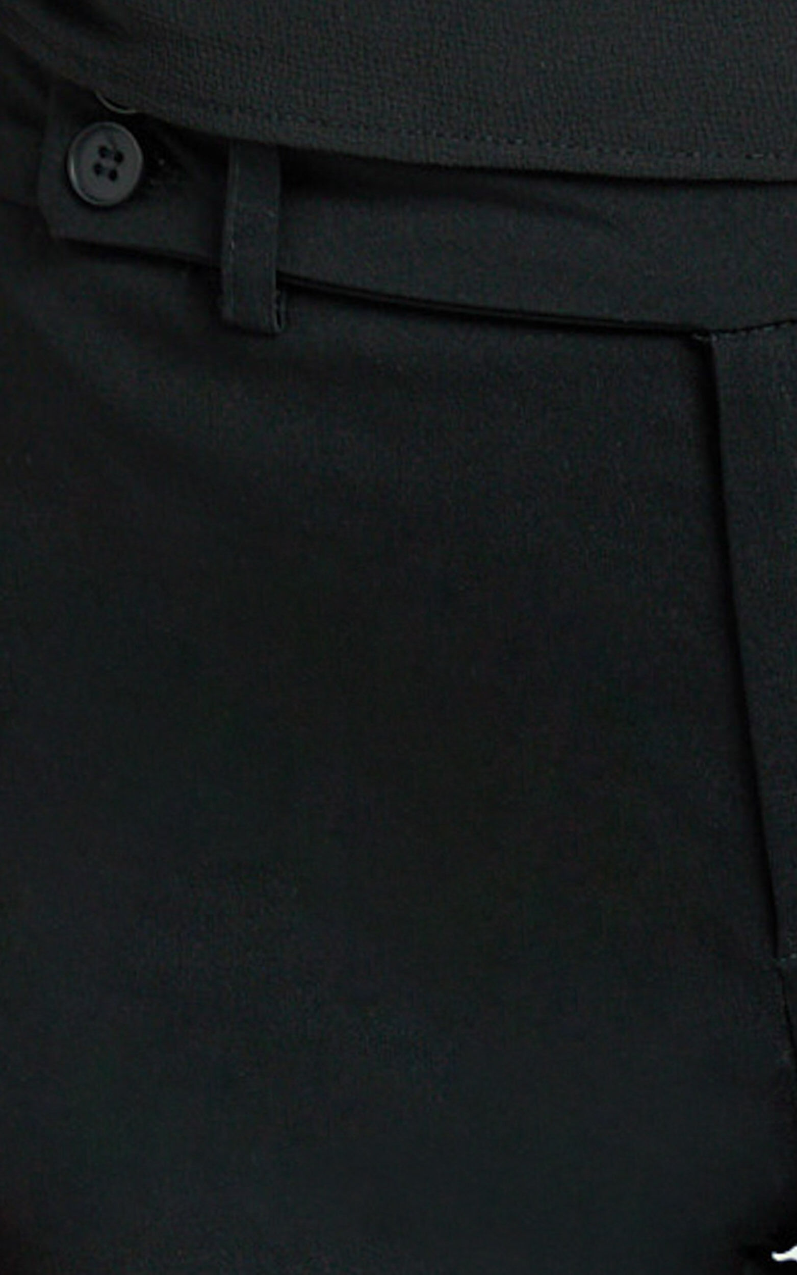 Lindsay Pants - Mid Rise Belted Bootcut Pants in Black