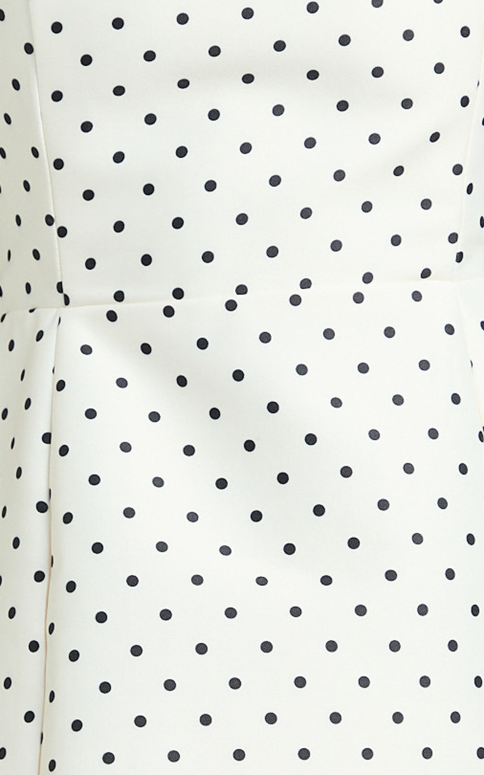 Dante Mini Dress - Halter Neck Tie Tulip Skirt Dress in White Polkadot