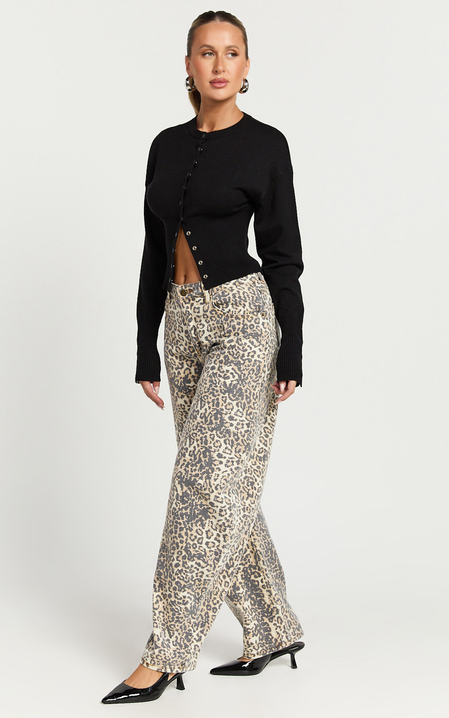 Lioness - Horseshoe Jean in Leopard Fade