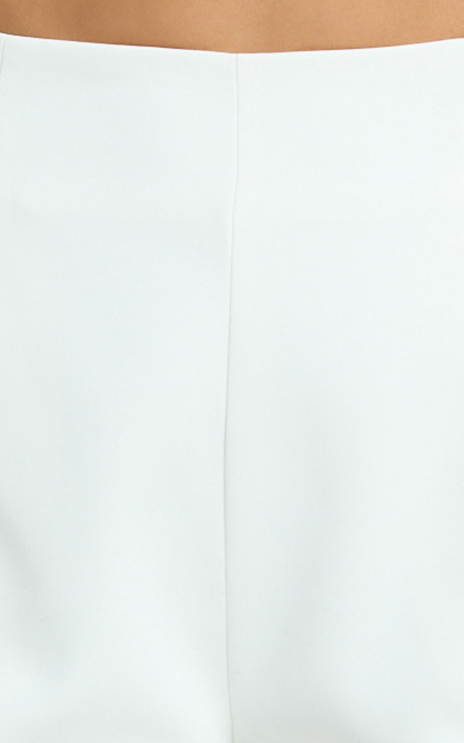 Marlena Shorts - High Waisted A Line Tailored Shorts in White