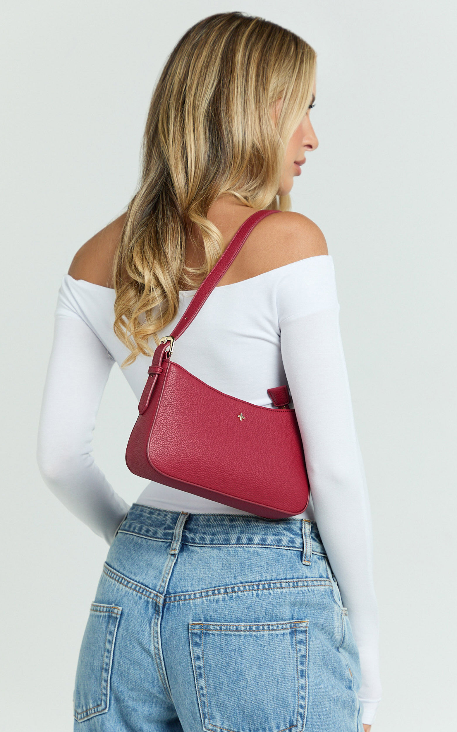 Peta and Jain - Lilu Shoulder Bag in Cherry Pebble