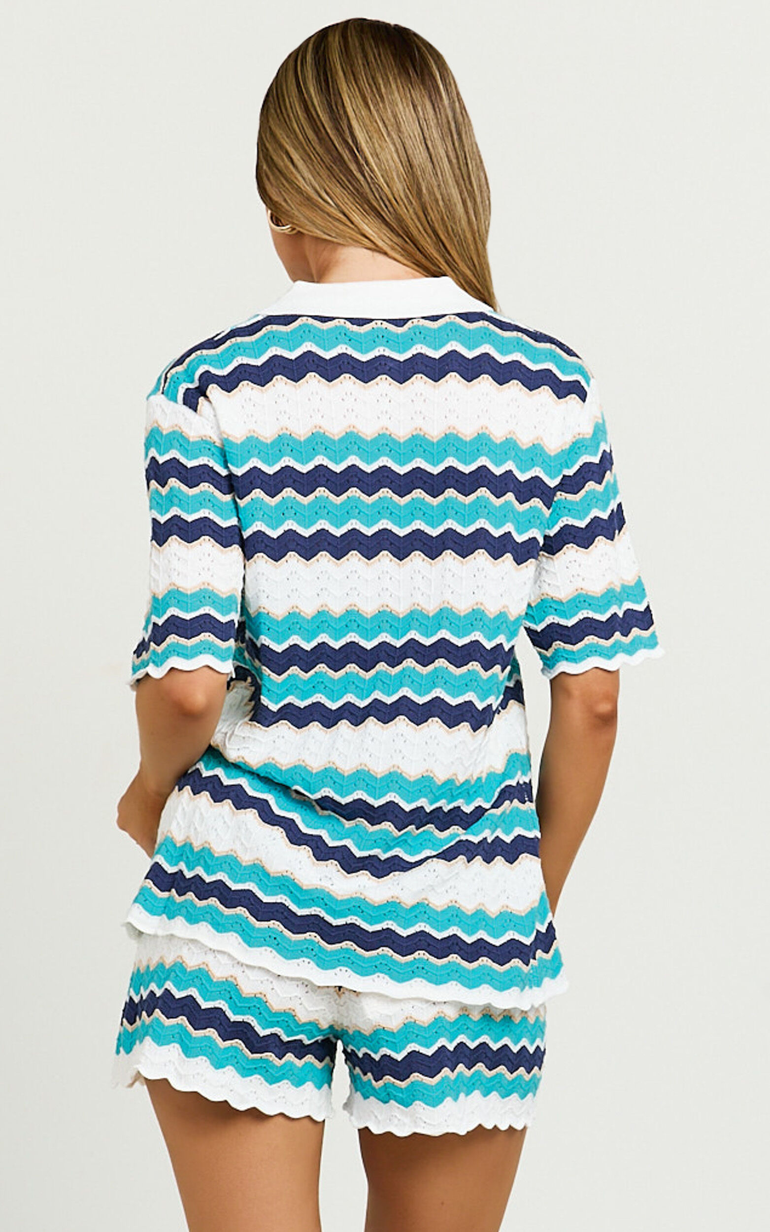 Runaway The Label - Hubert Top in Blue Multi