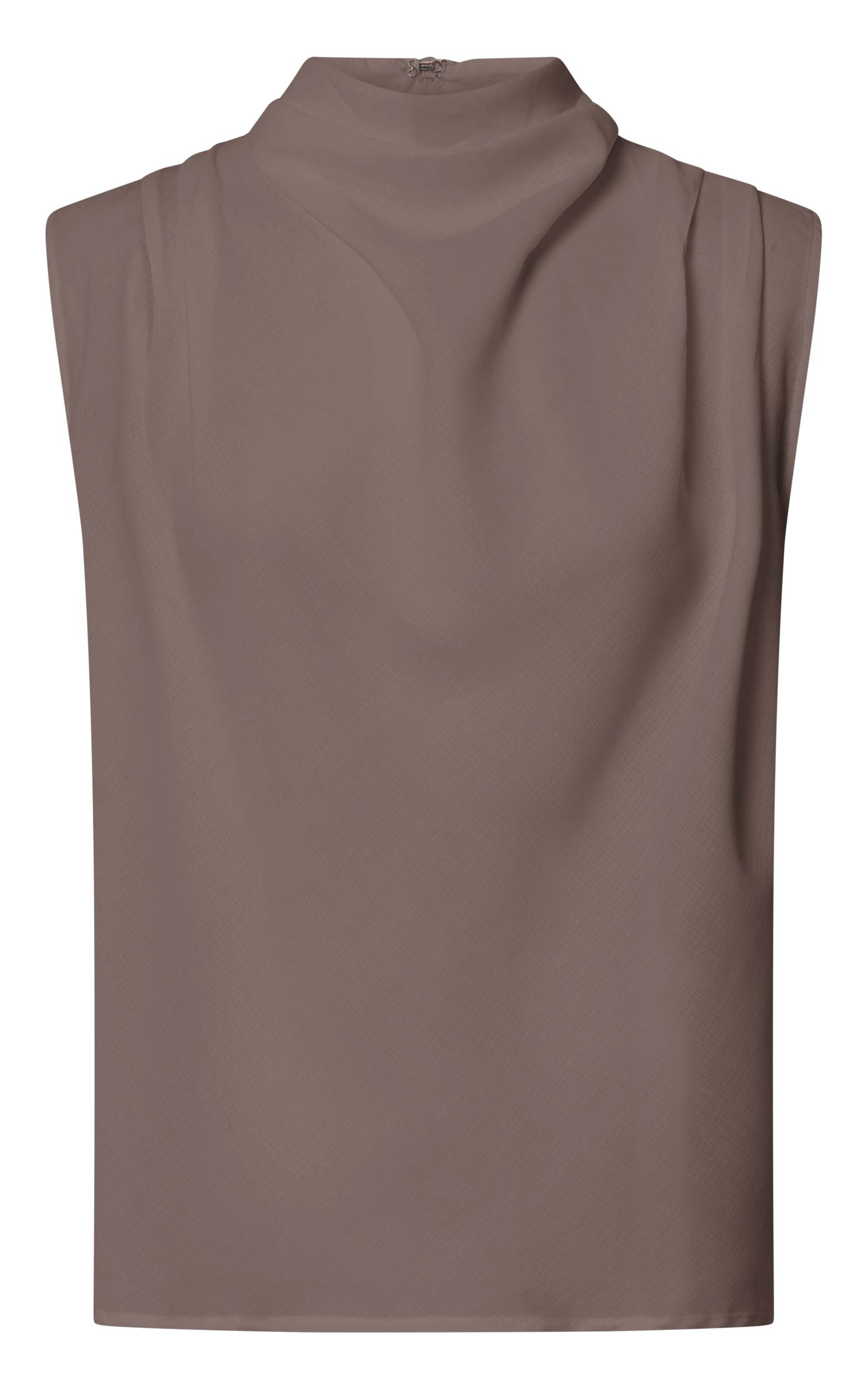 Arianae Top - High Neck Top in Mocha