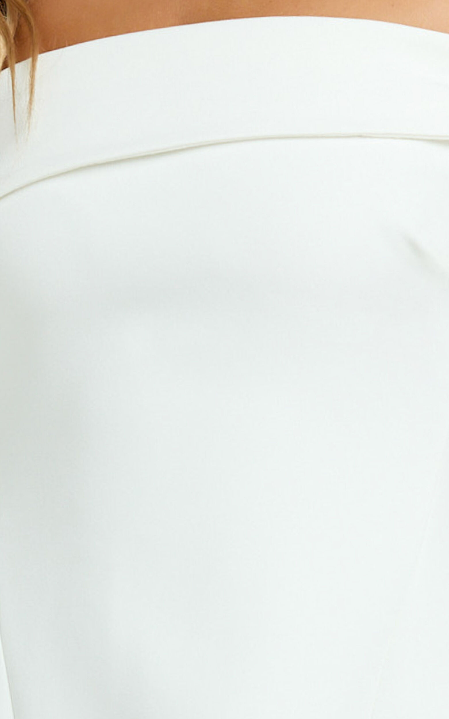 Cecilia Mini Dress - Off Shoulder Tie Detail Dress in White