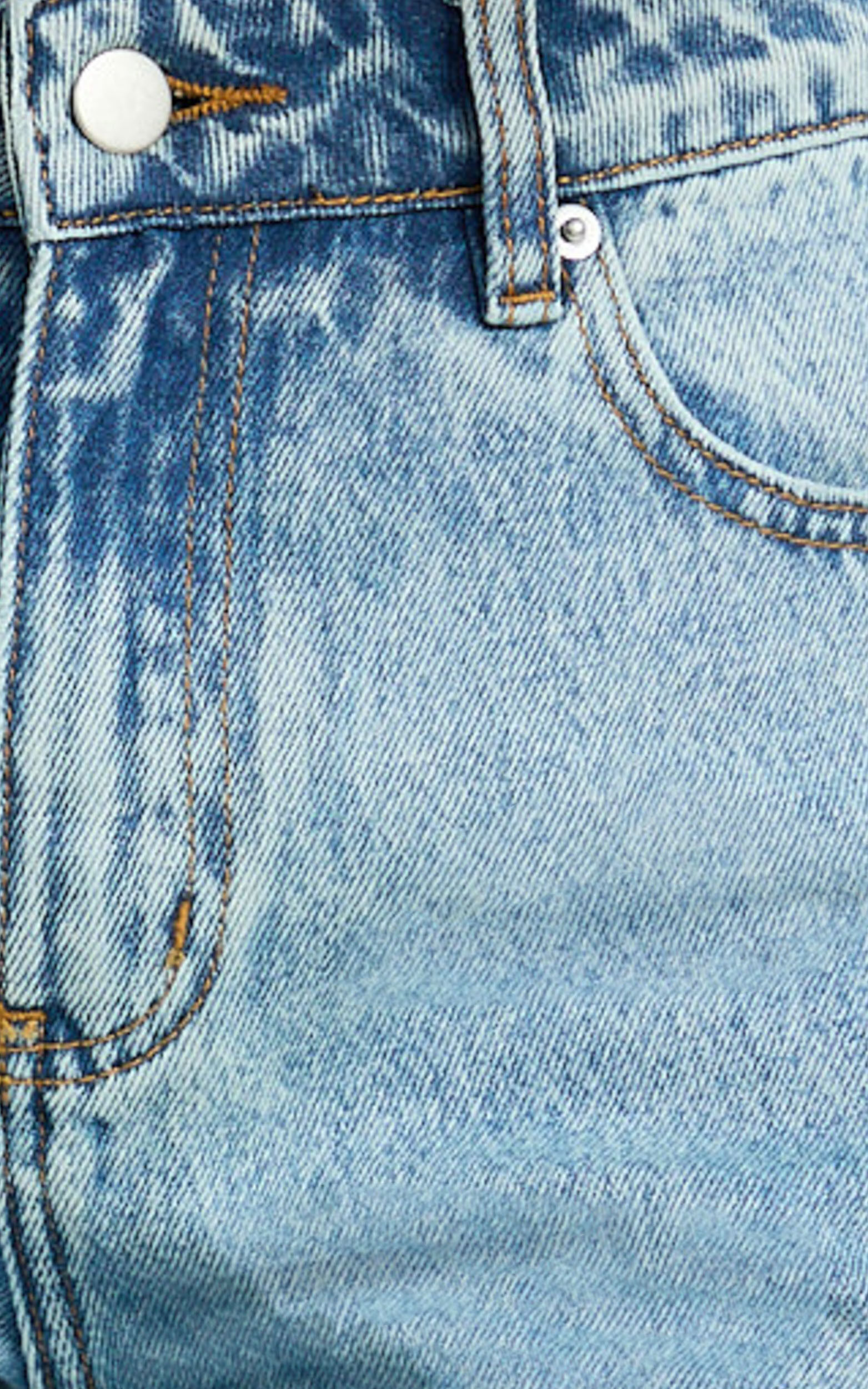 Jacqueline Jeans - High Waisted Relaxed Recycled Denim Bootcut Jeans in Mid Blue Wash