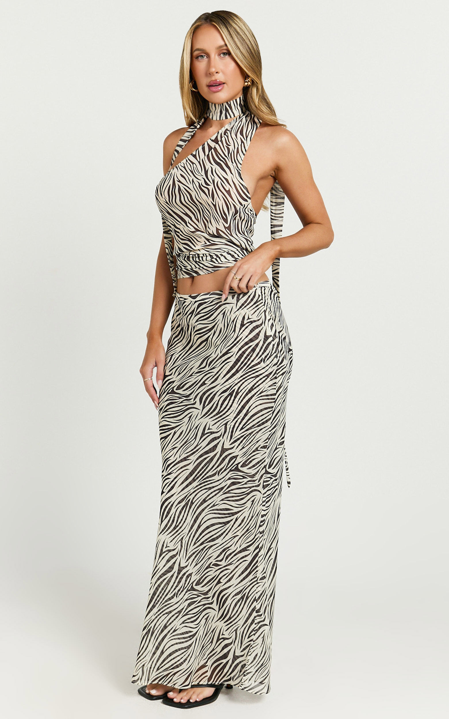 Lioness - Endless Maxi Skirt in Zebra