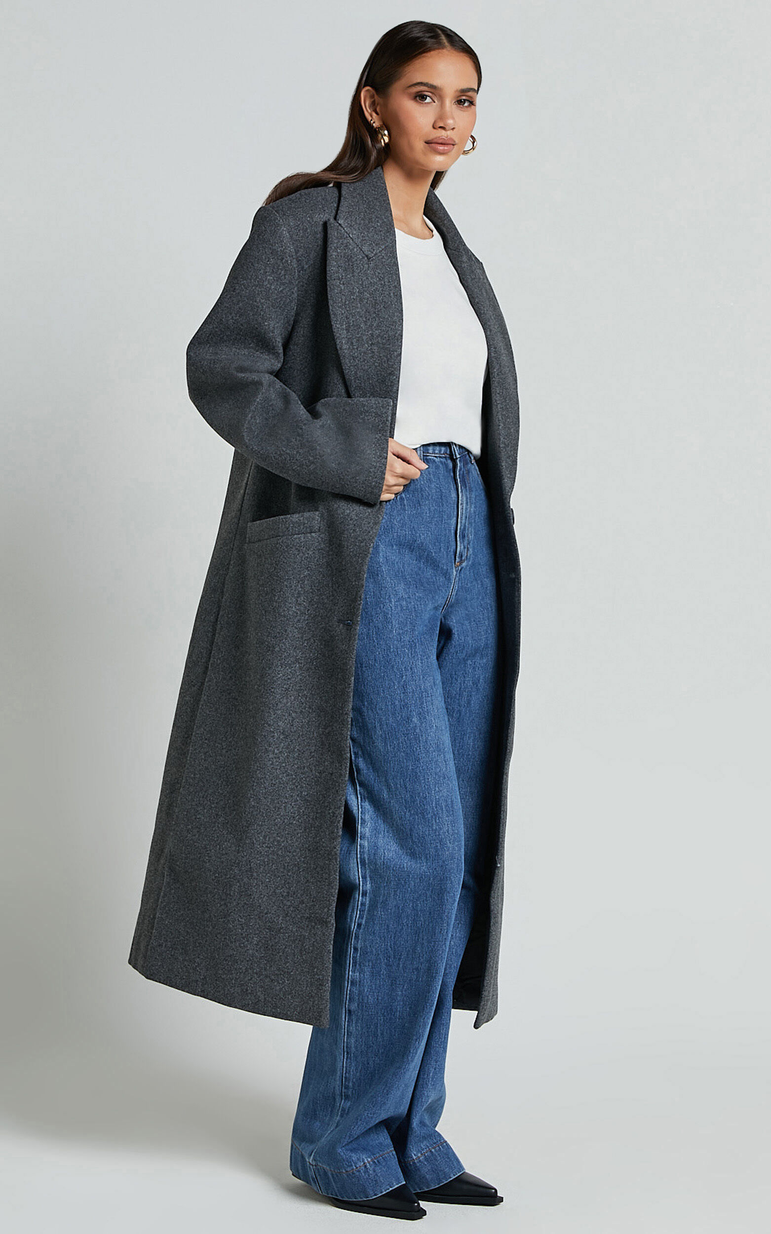 Lioness - Olsen Coat in Grey Marle
