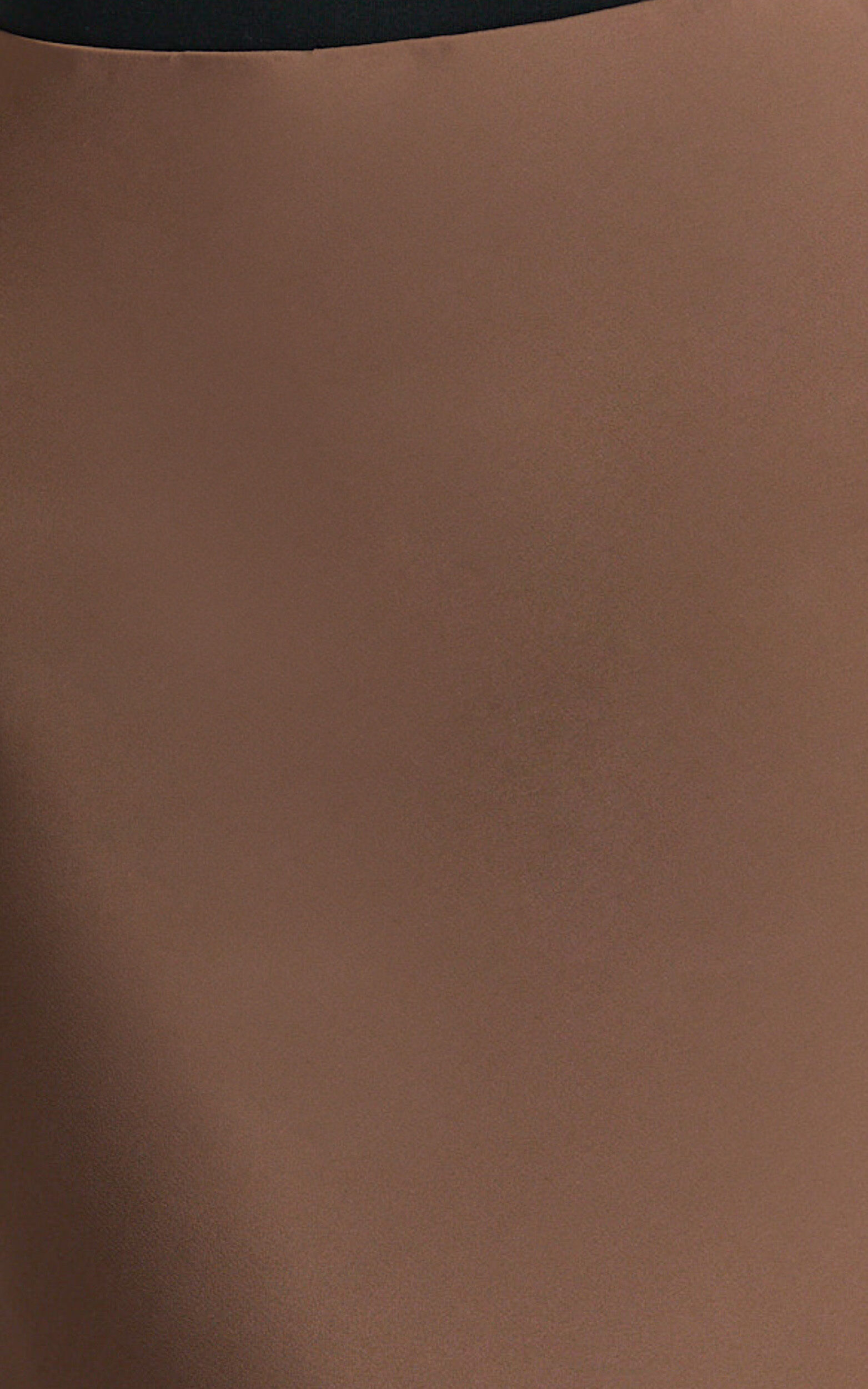 Amari Maxi Skirt - High Waisted Bias Cut Skirt in Chocolate