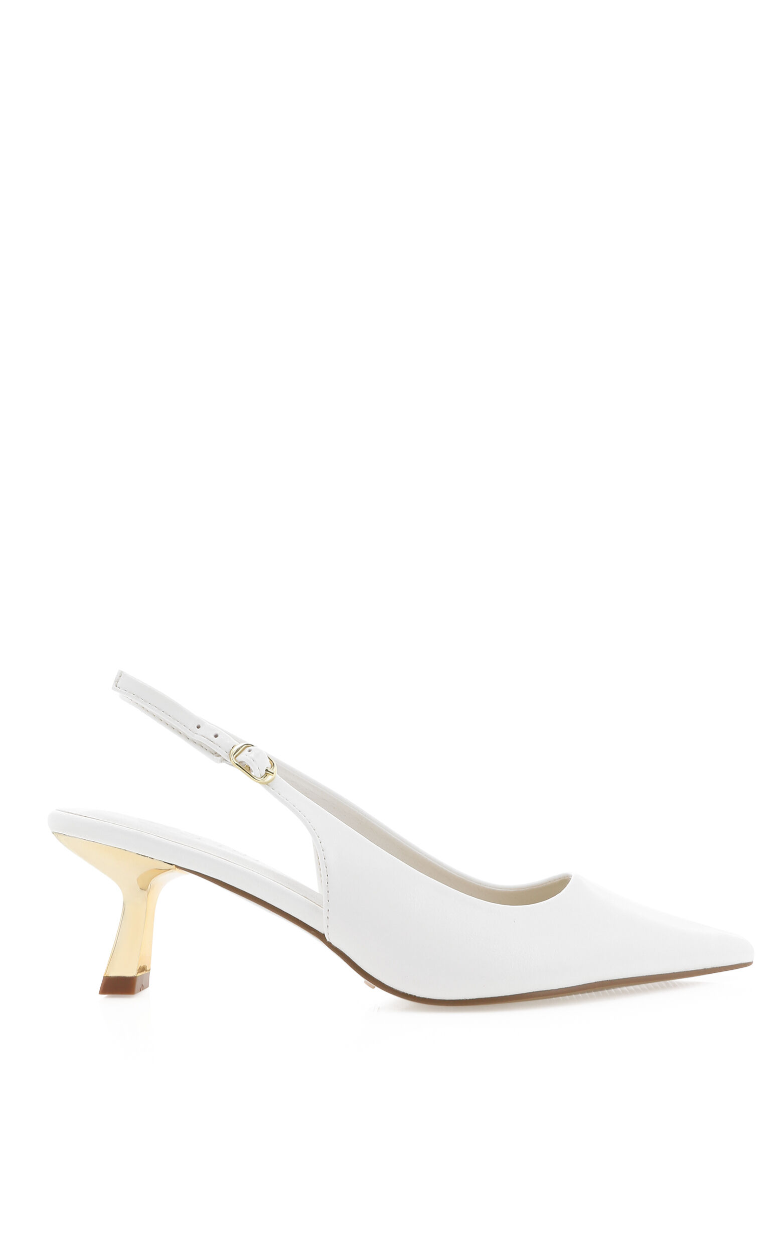 Billini - Anaya Heels in White Shine Gold