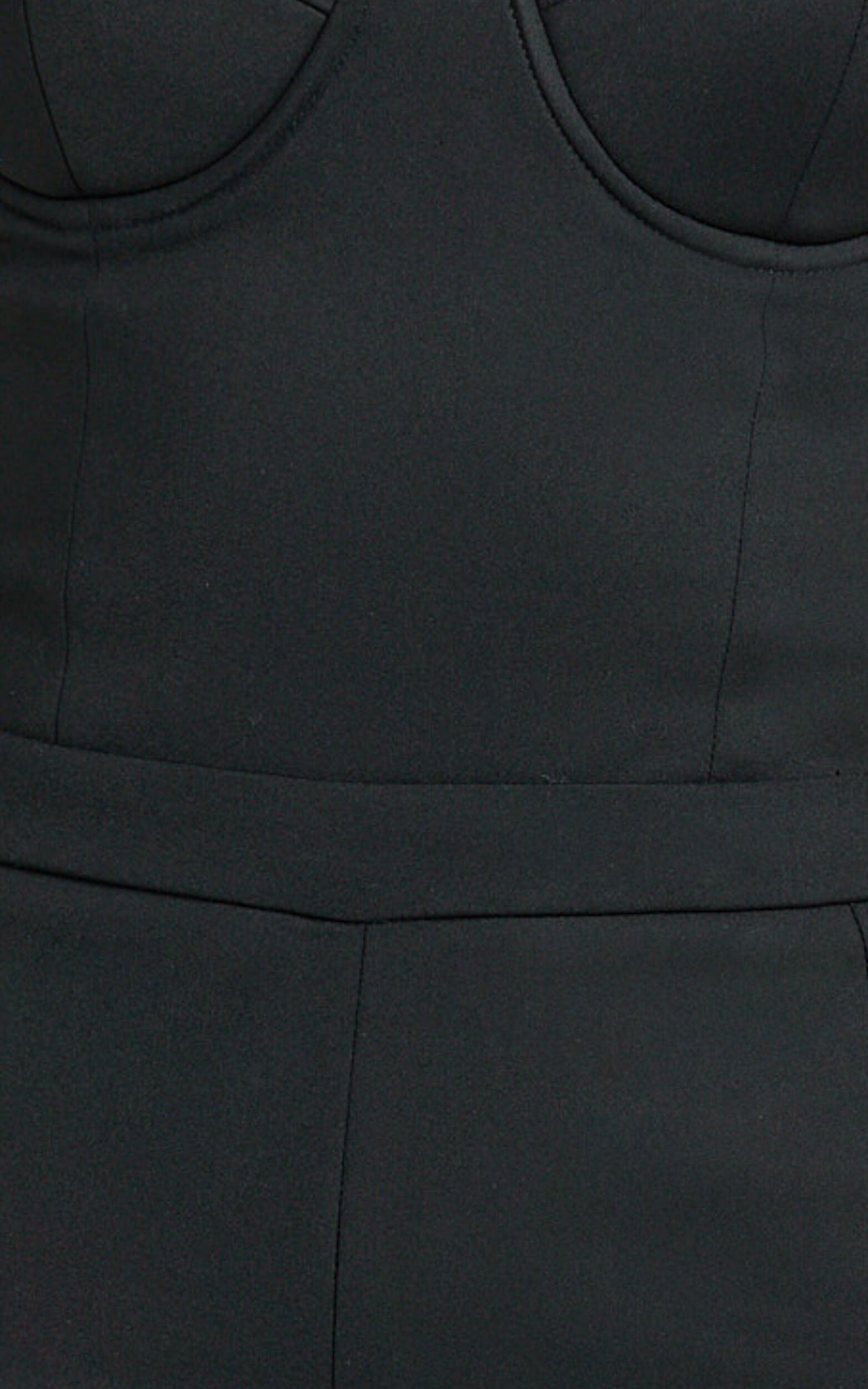 Krishna Jumpsuit - Strapless Bustier Jumpsuit in Black