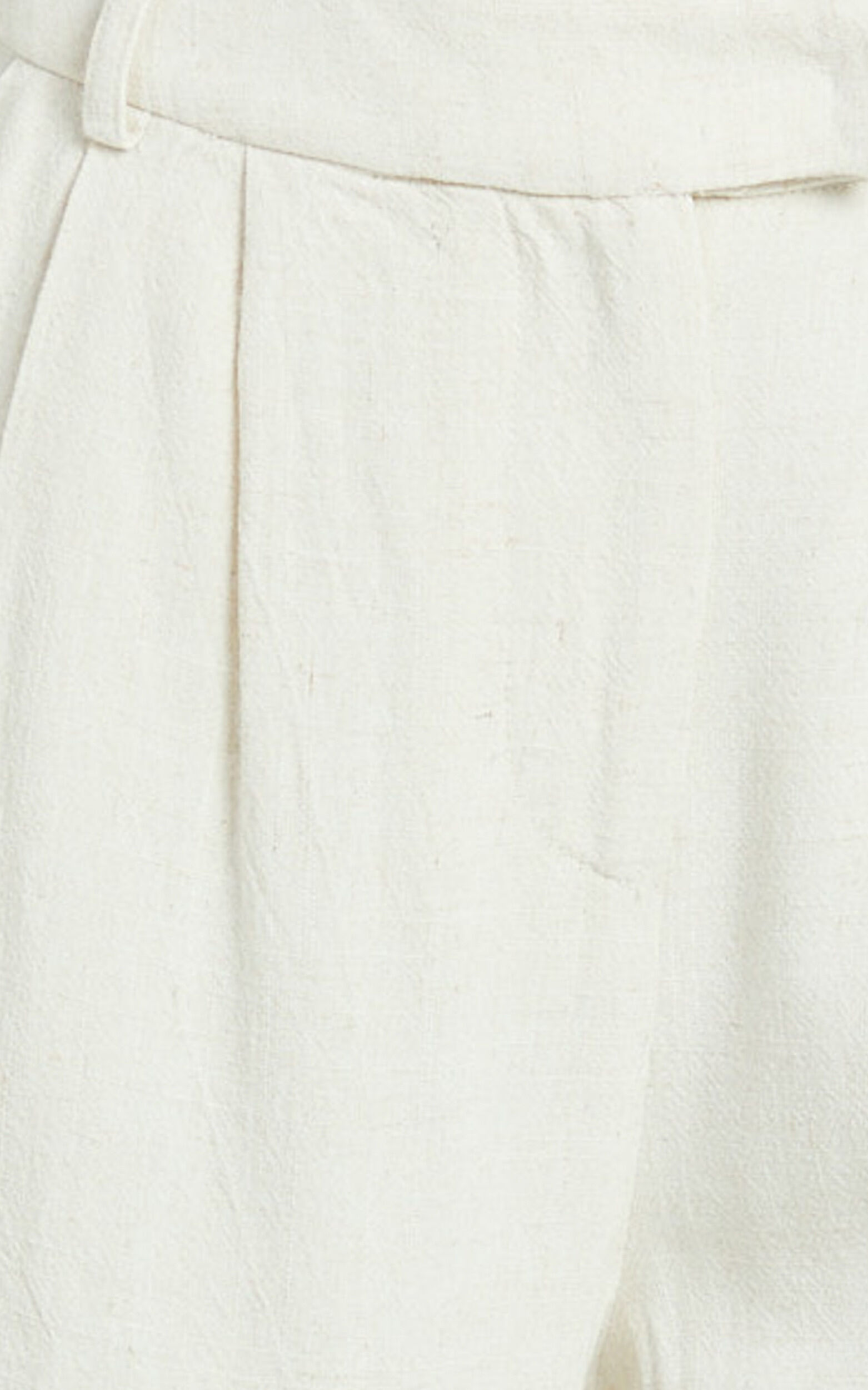 Gaia Two Piece Set - Linen Look Square Neck Crop Top and High Waist Pants Set in Stone