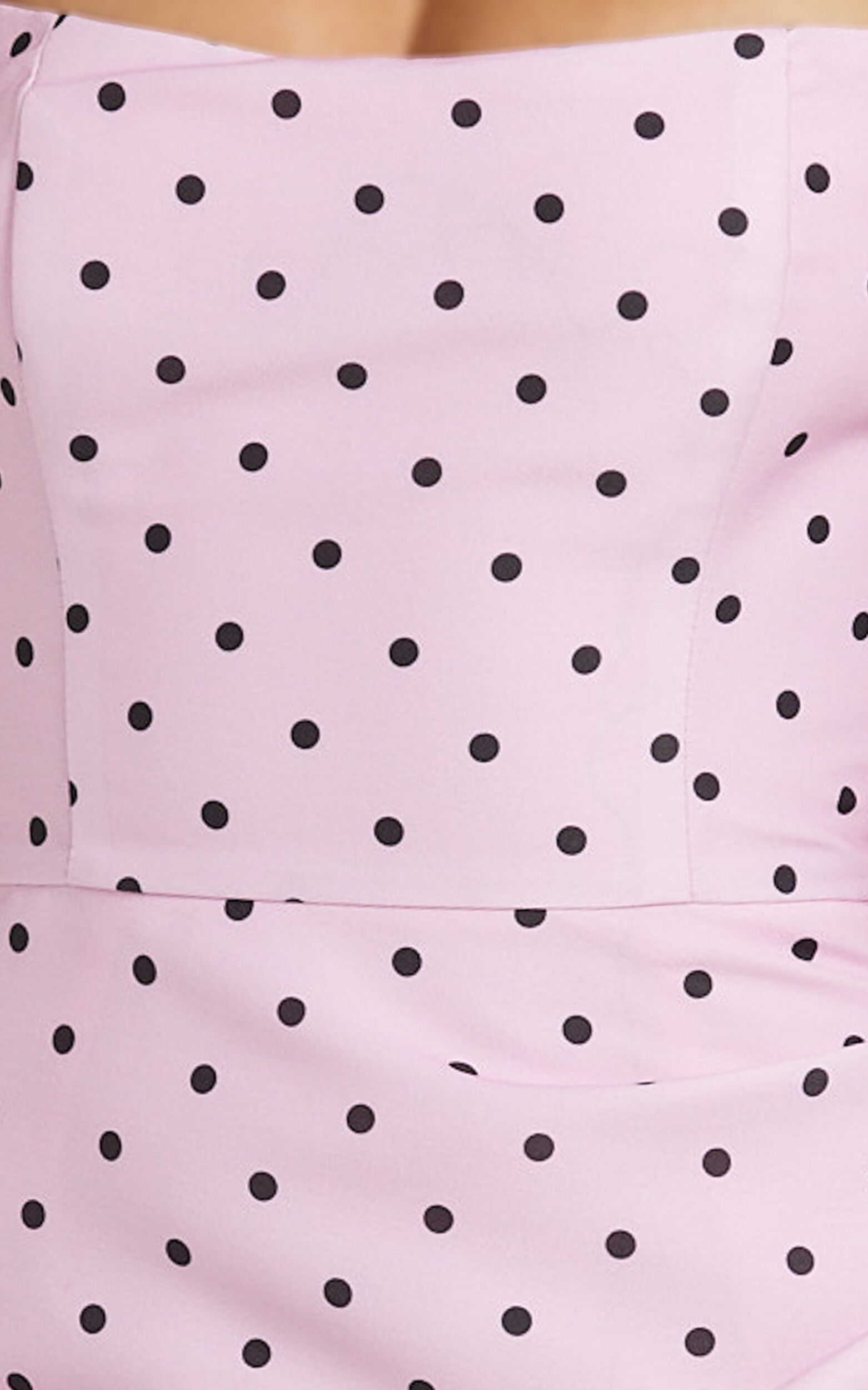 Leni Midi Dress - Off Shoulder V Neck Tucked Side Leg Split Skirt Fitted Dress in Pink