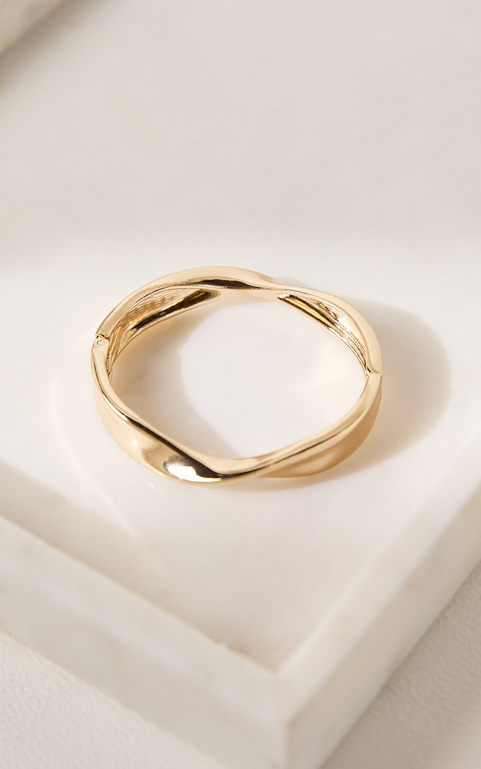 Tisdale Bracelet - Twist Bracelet Cuff in Gold