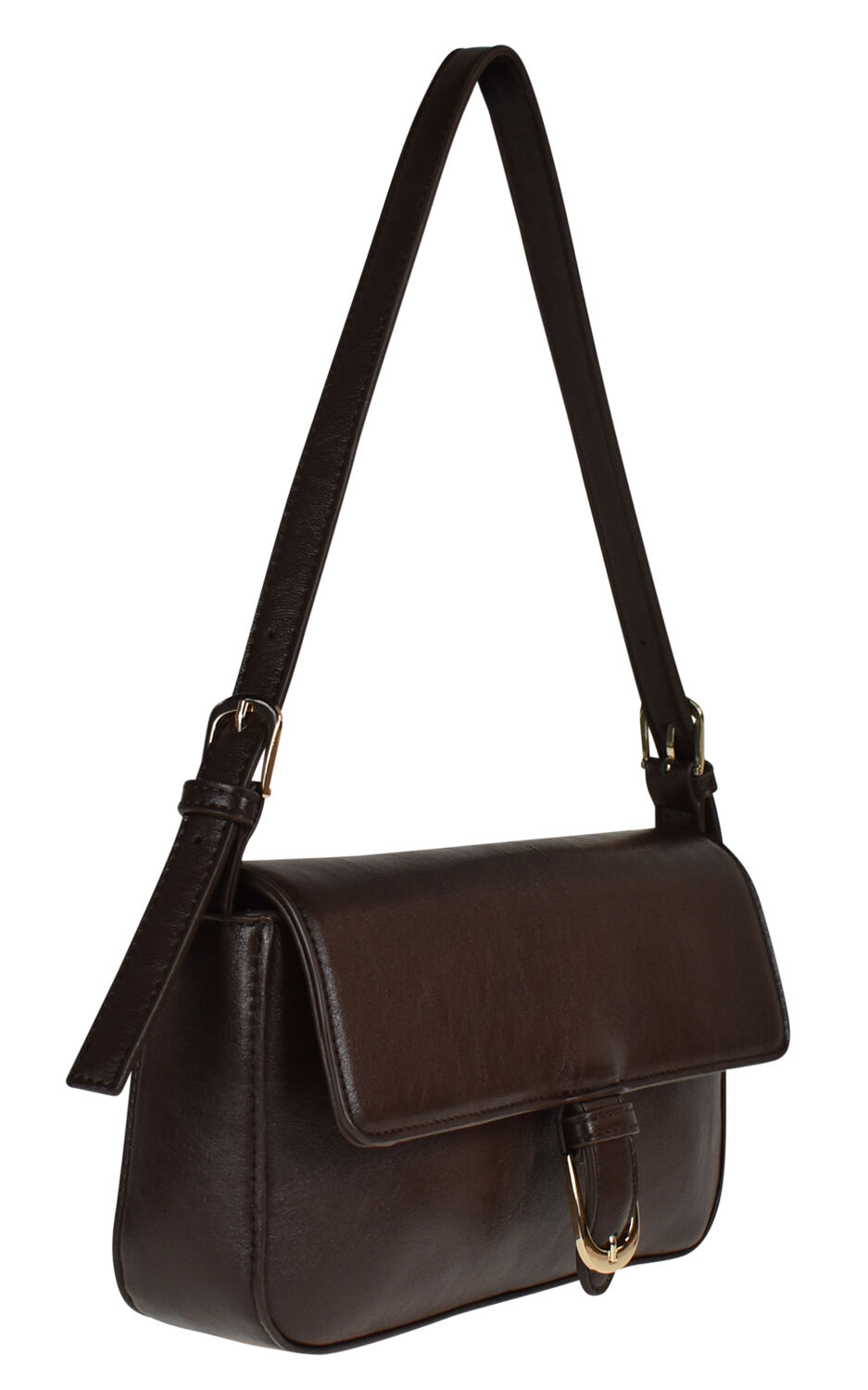 Peta and Jain - Ginger Shoulder Bag in Chocolate Crinkle