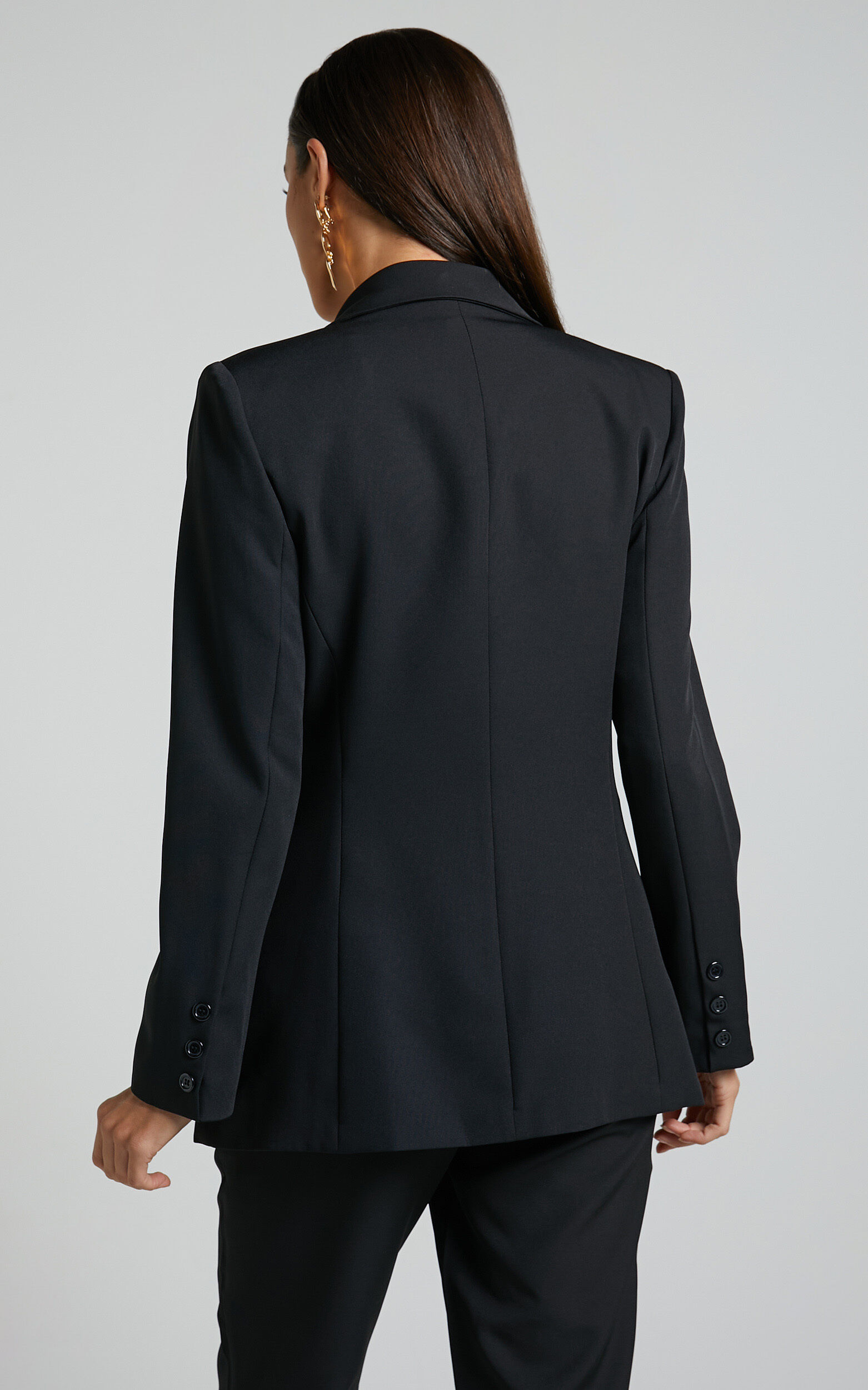 Hermie Blazer - Single Breasted Blazer in Black