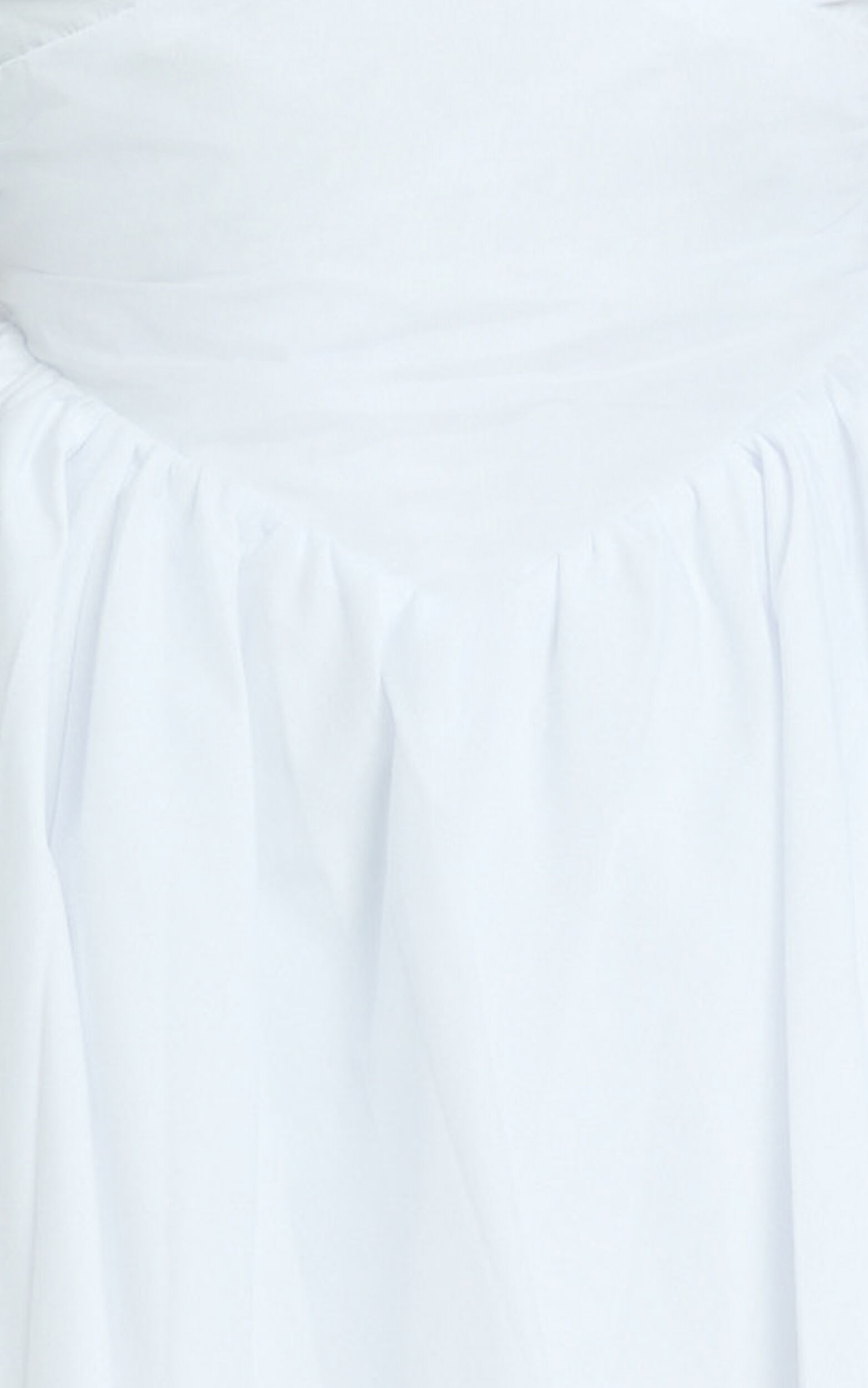 Julie Mini Dress - V Neck Drop V Waist Pleated Dress in White