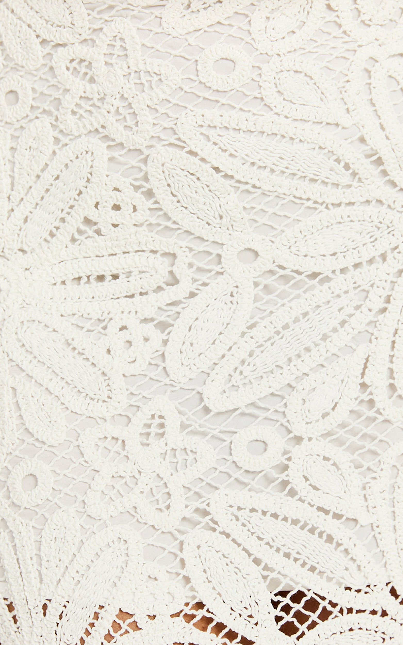 Charlene Maxi Skirt - Crochet Fit And Flare Skirt in White