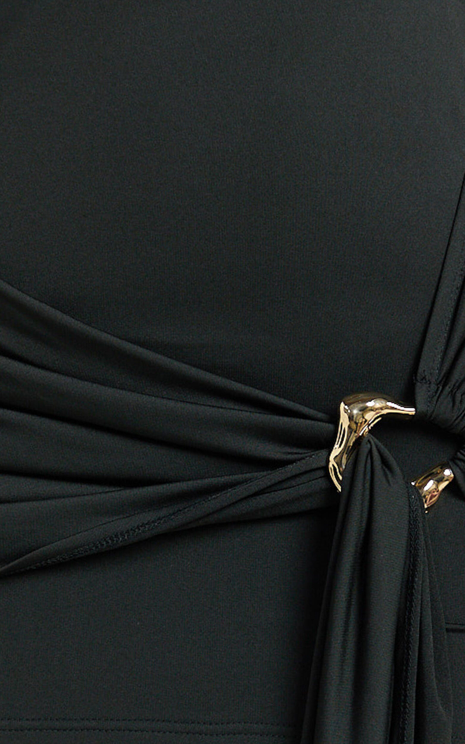 Lilian Mini Dress - One Shoulder Bodycon Dress in Black