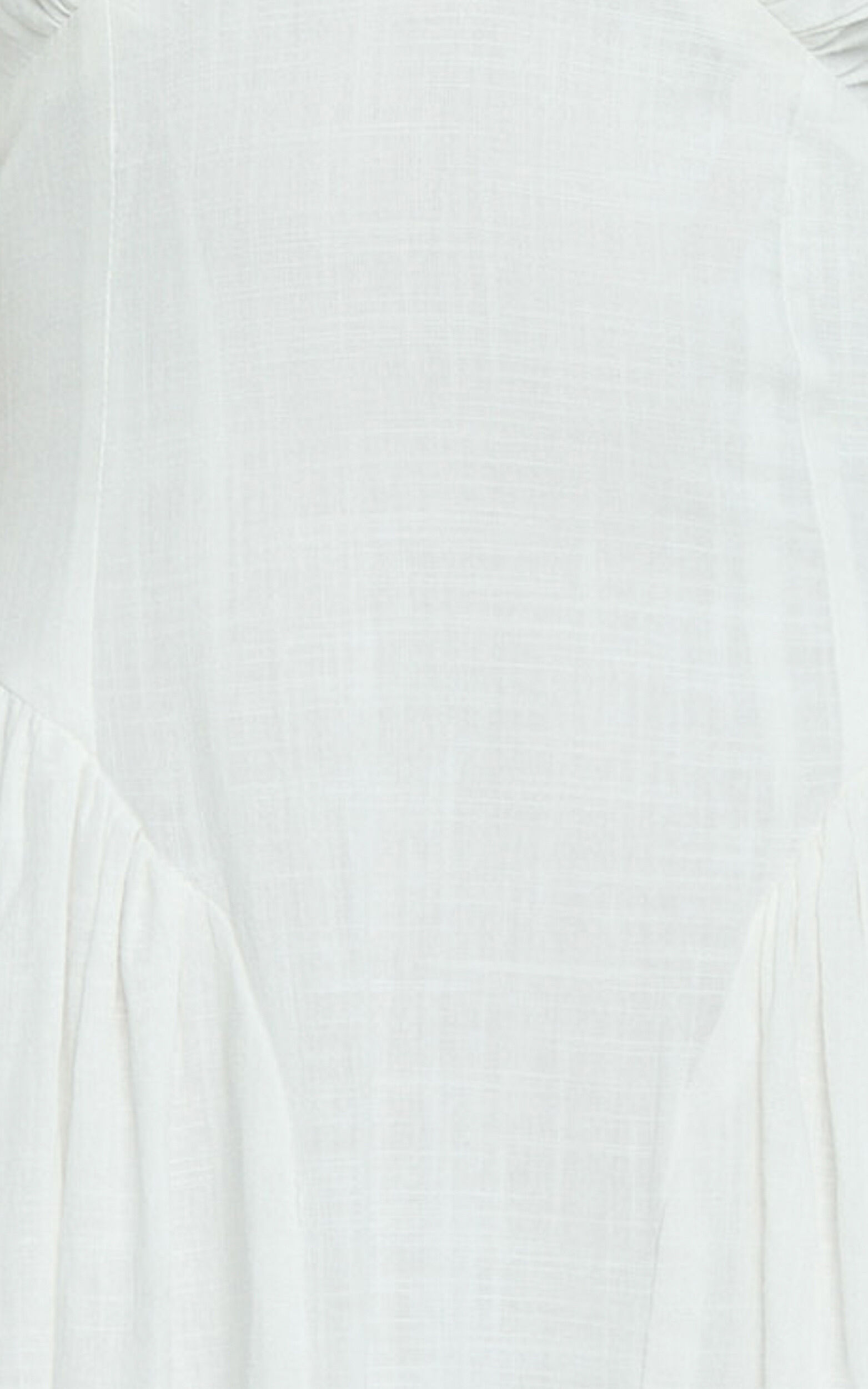 Athena Midi Dress - Halter Drop Waist Dress in White